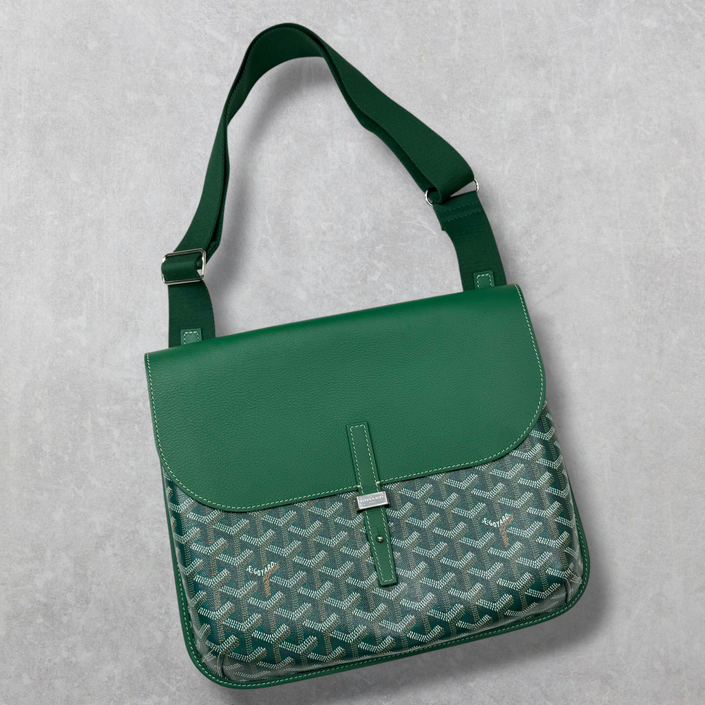 Goyard Coursier Messenger Bag Green