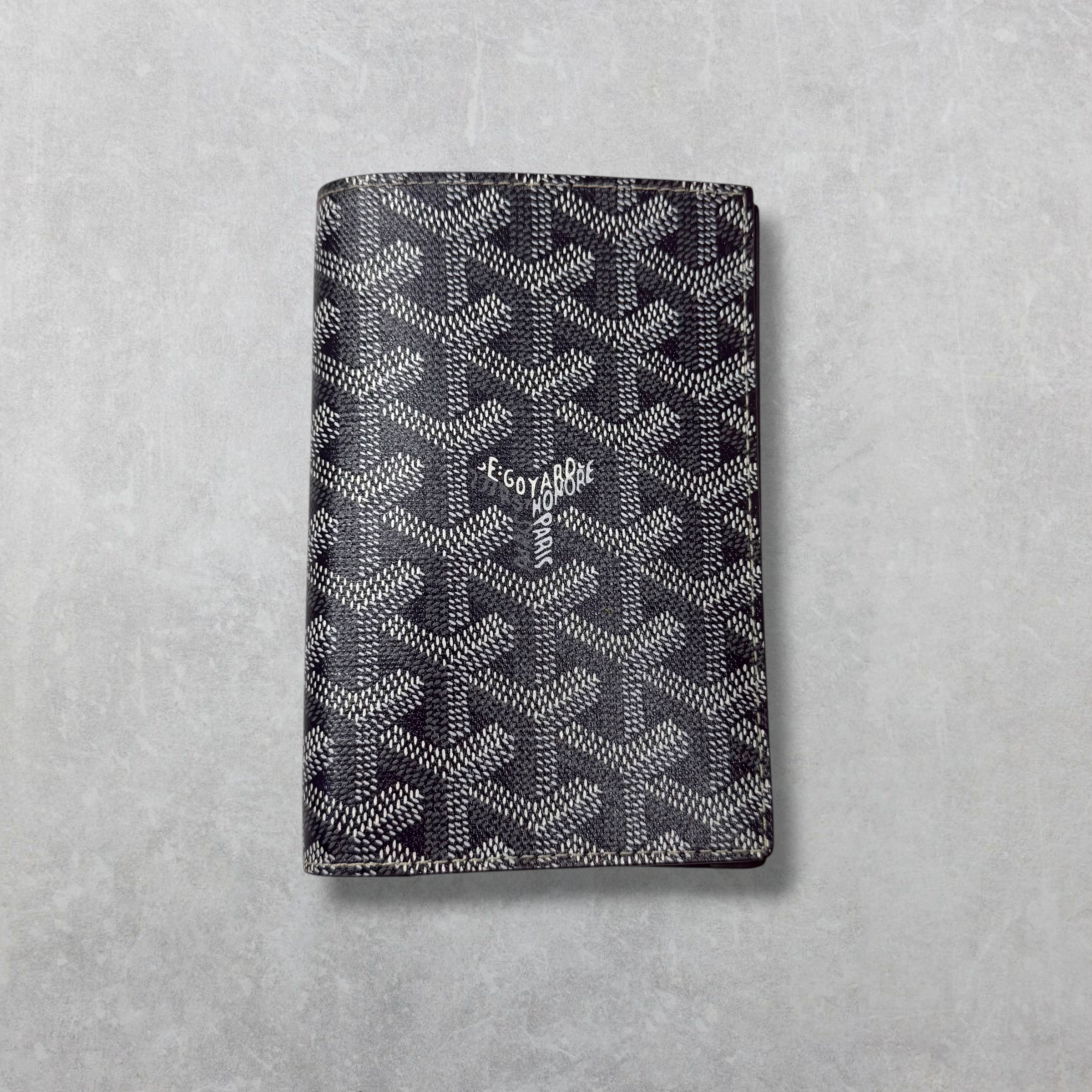 Goyard Saint Augustine Passport Holder Grey