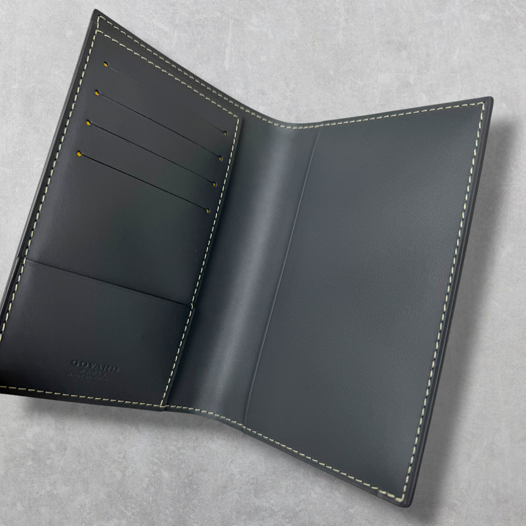 Goyard Saint Augustine Passport Holder Grey