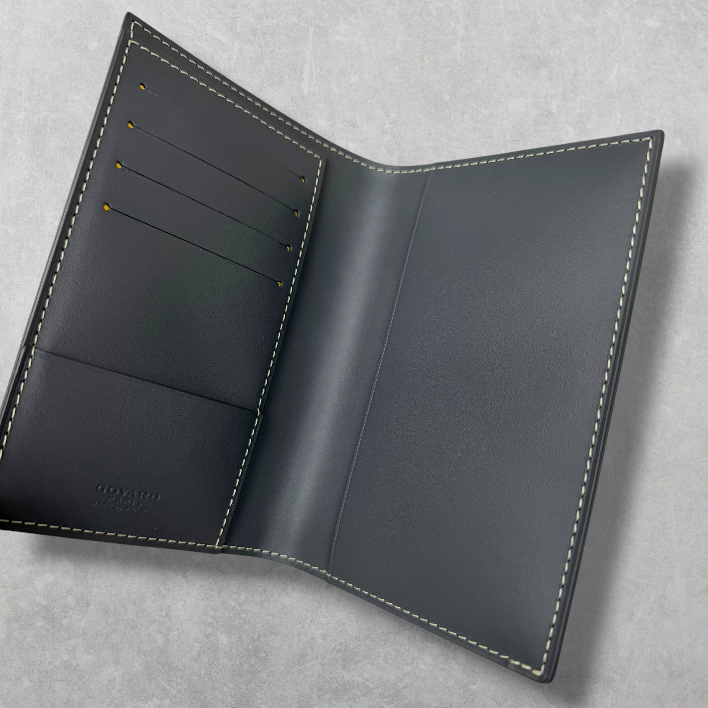 Goyard Saint Augustine Passport Holder Grey