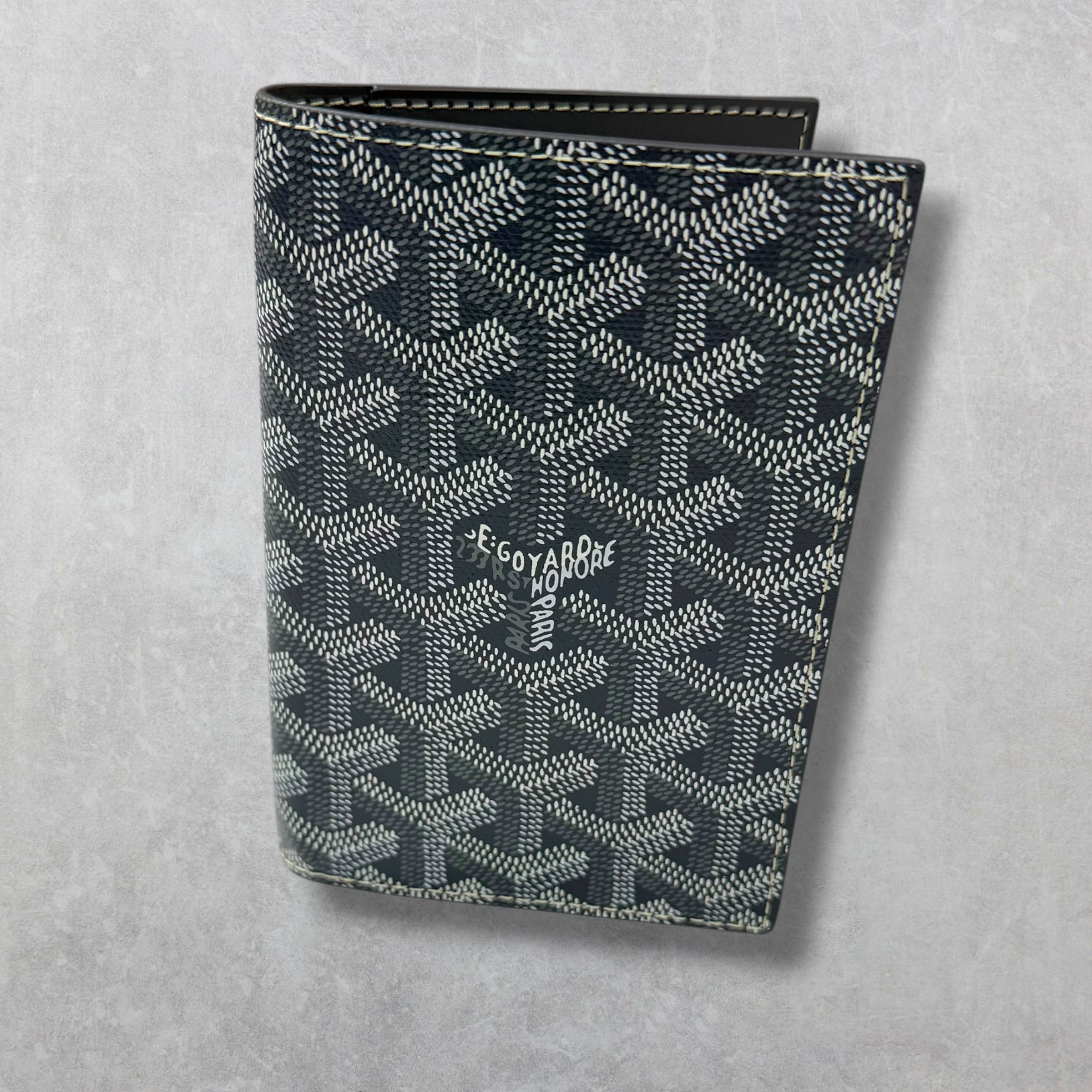 Goyard Saint Augustine Passport Holder Grey