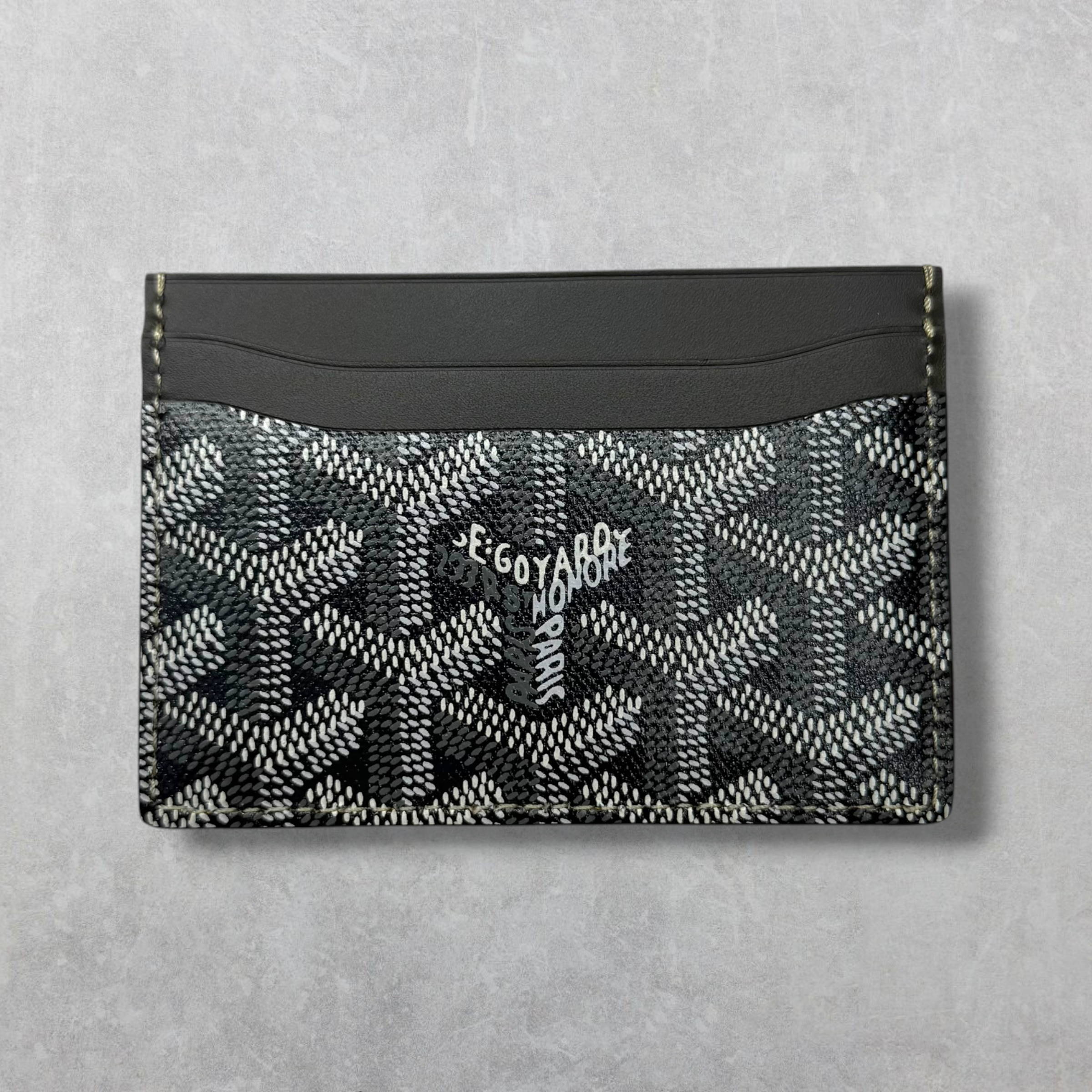 Goyard Saint-Sulpice Card Wallet Gray