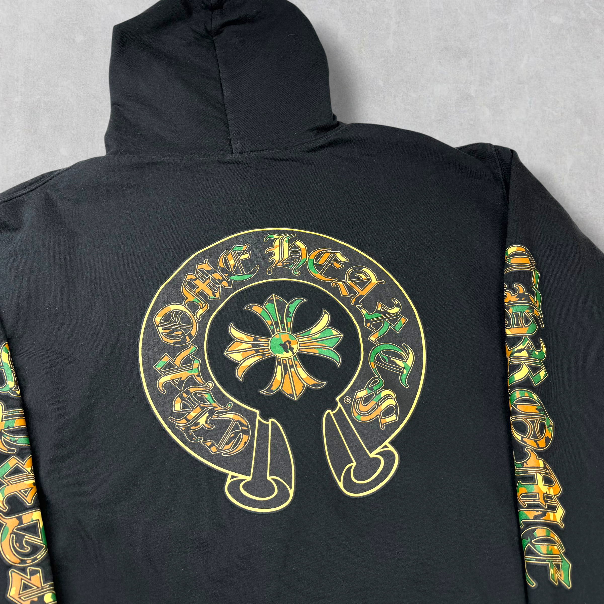 Chrome Hearts Camouflage Cemetery Cross Zip Up Hoodie XL
