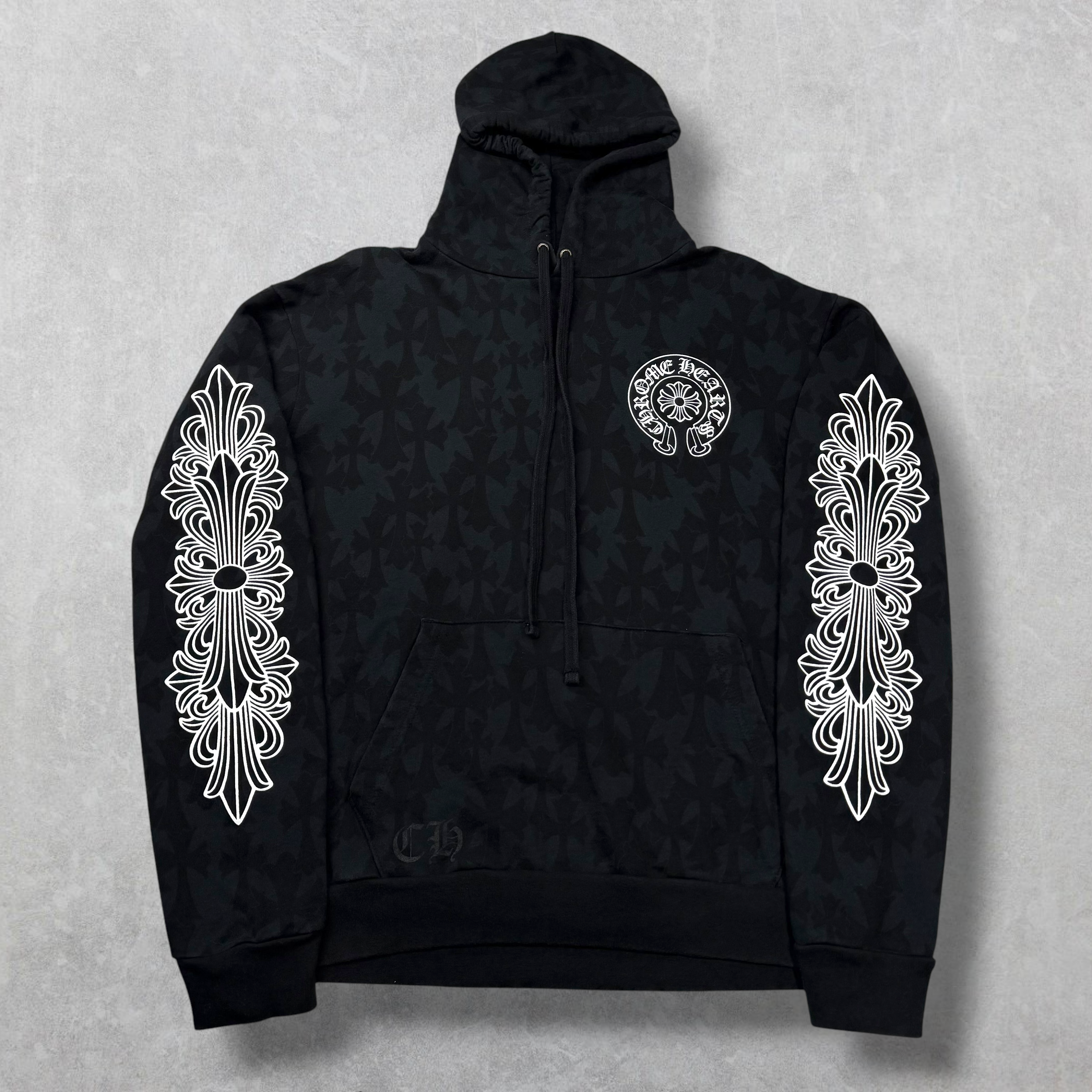 Chrome Hearts Monogram Cemetery Hoodie M