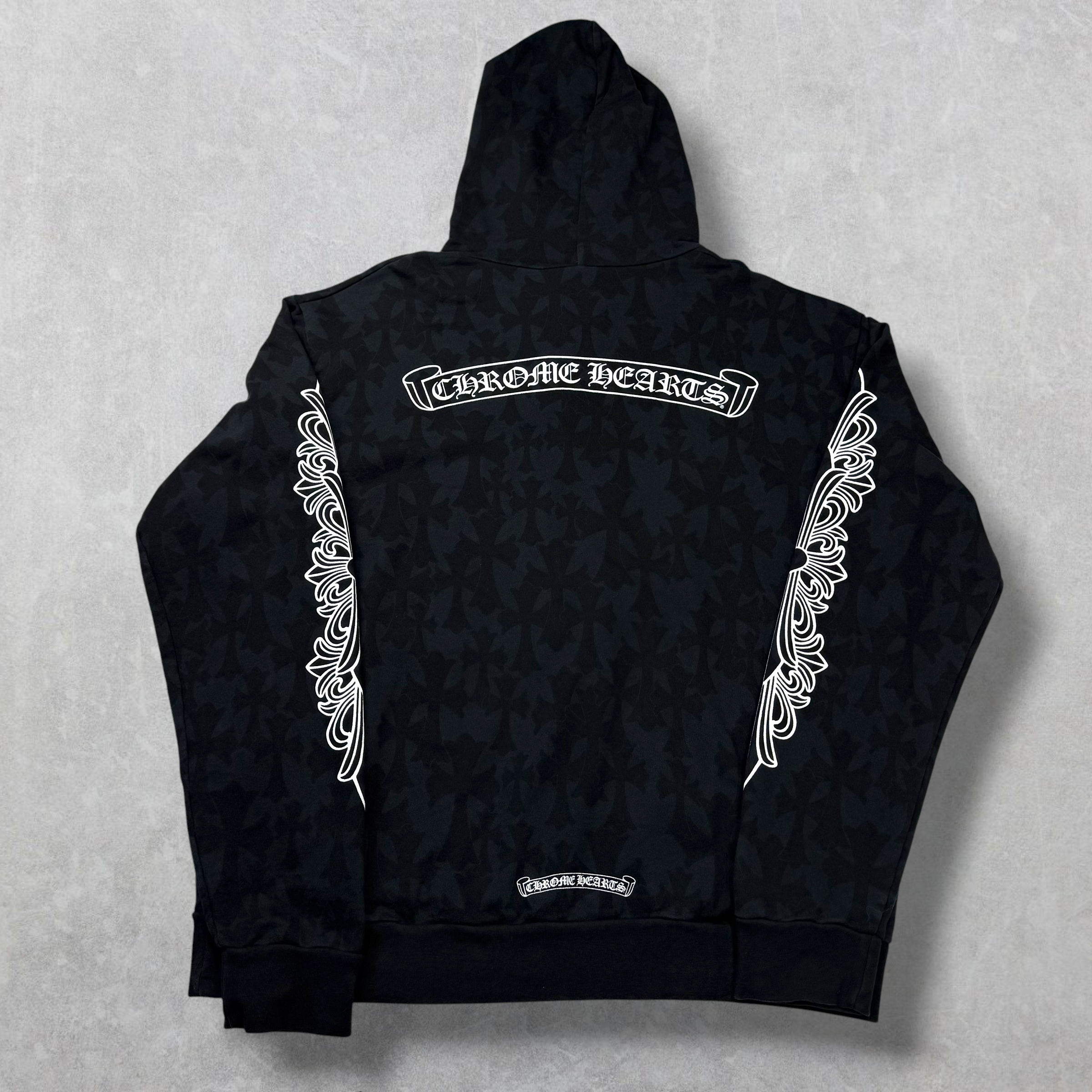 Chrome Hearts Monogram Cemetery Hoodie M