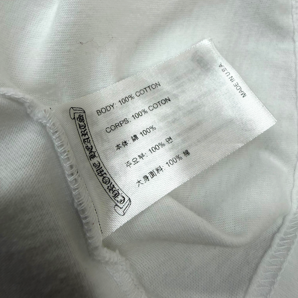 Chrome Hearts Neck Logo Tee White L