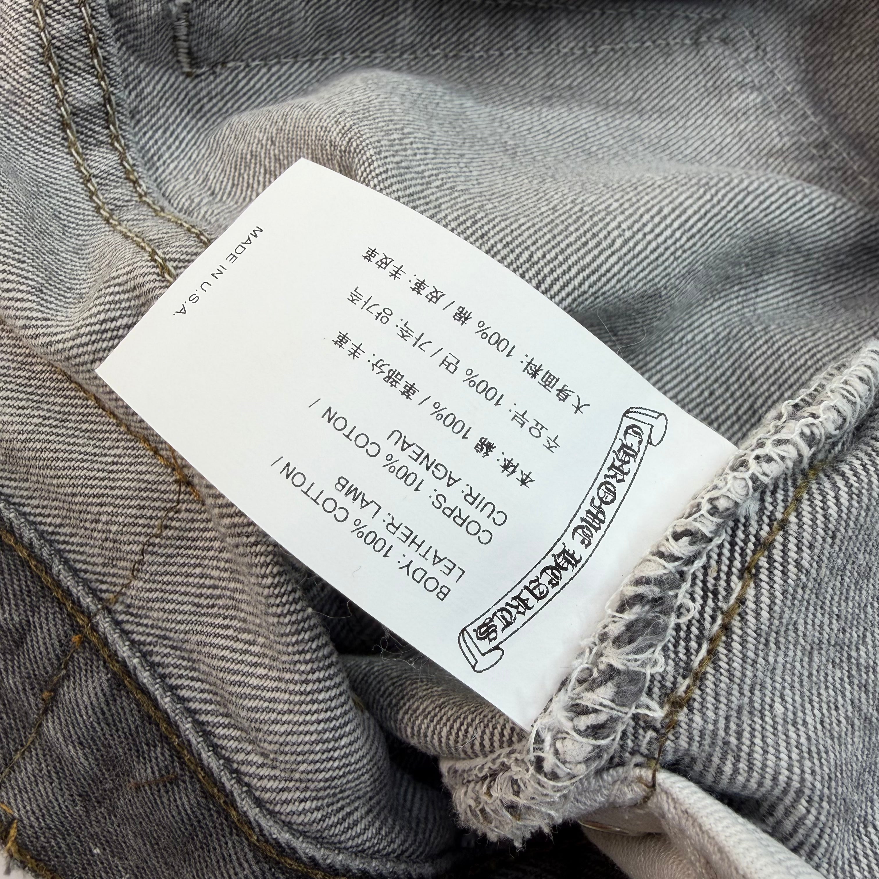 Chrome Hearts x Gallery Dept. Cross Patch Flared Jeans 33