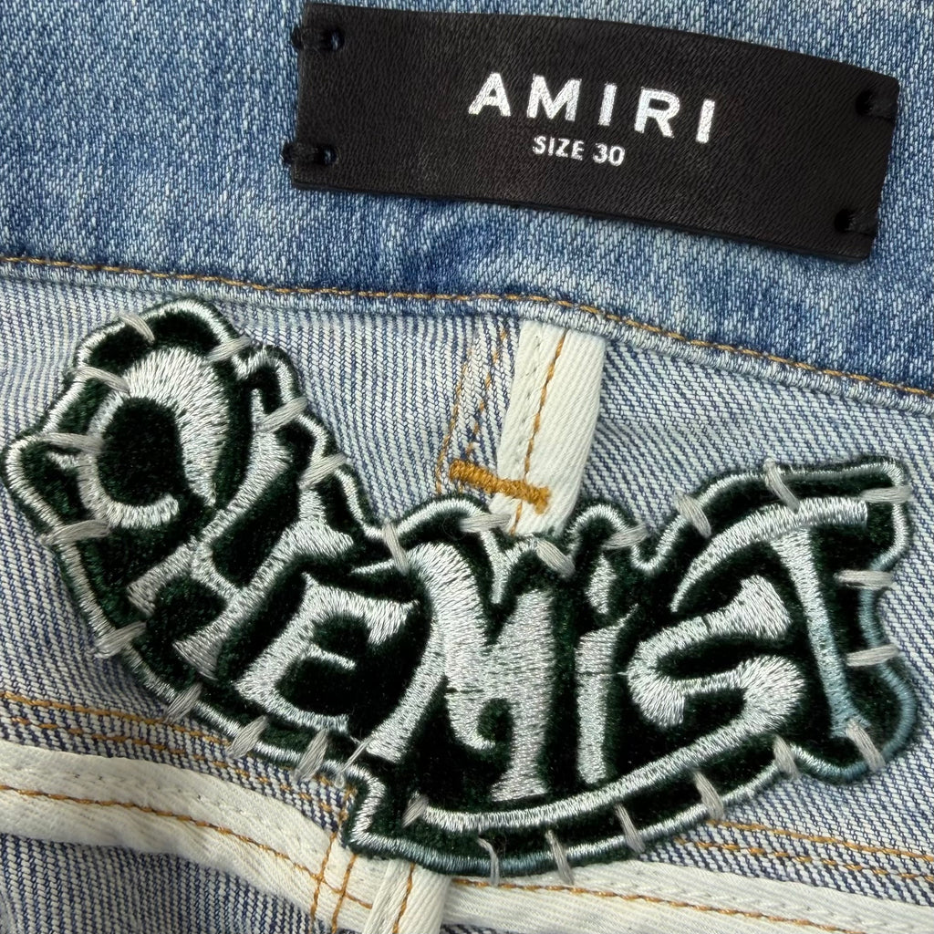 Amiri x Chemist Green Star Patch Jeans 30