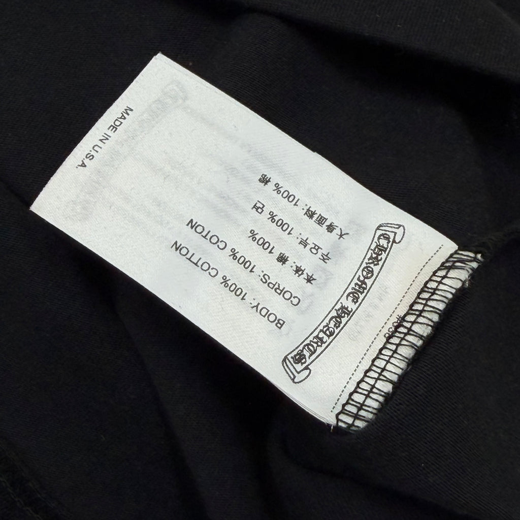 Chrome Hearts White Neck Logo L/S Tee Black M