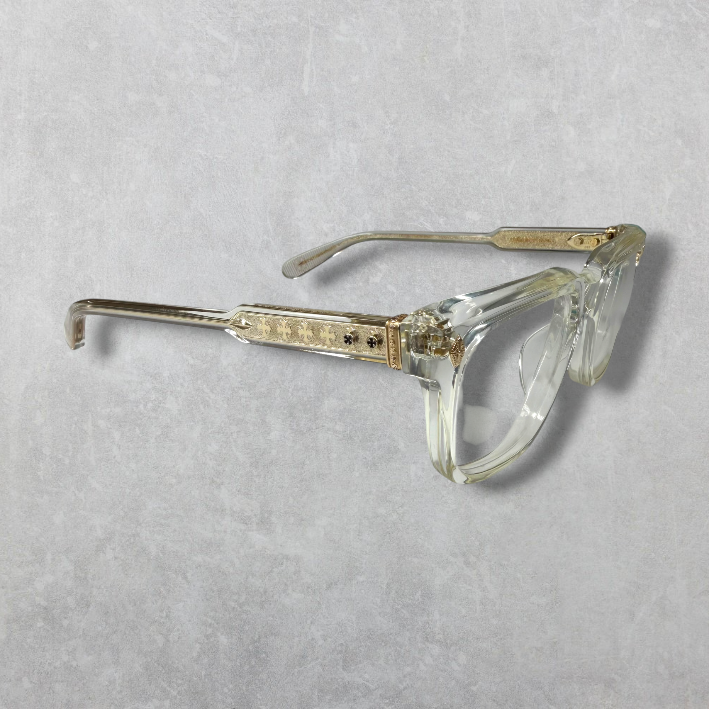 Chrome Hearts Ambidixtrous Gold Glasses