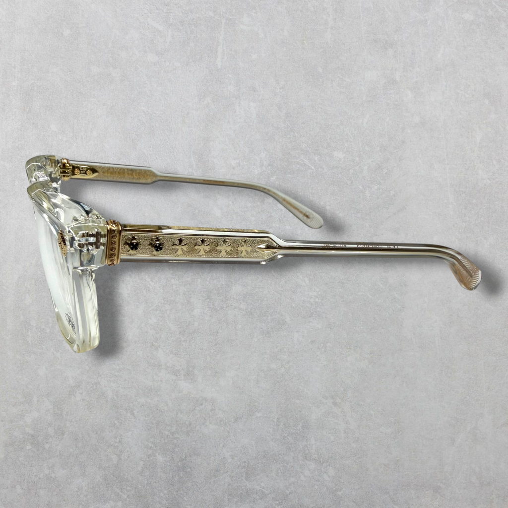 Chrome Hearts Ambidixtrous Gold Glasses