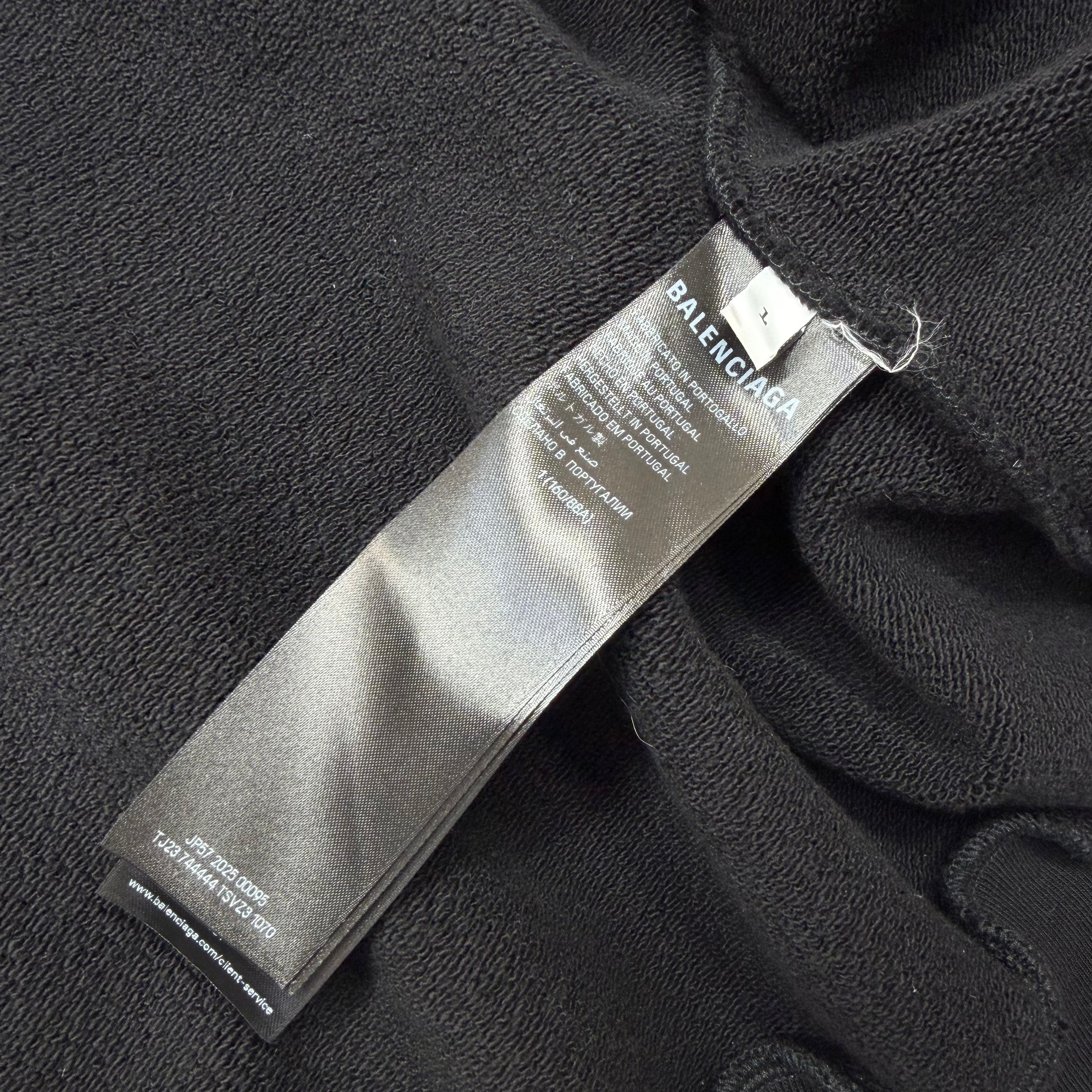 Balenciaga WFP Zip-Up Hoodie Black 1 (M)