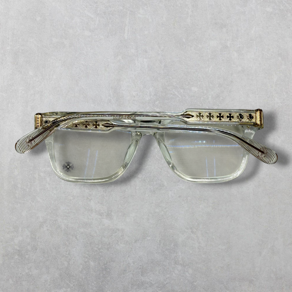 Chrome Hearts Ambidixtrous Gold Glasses