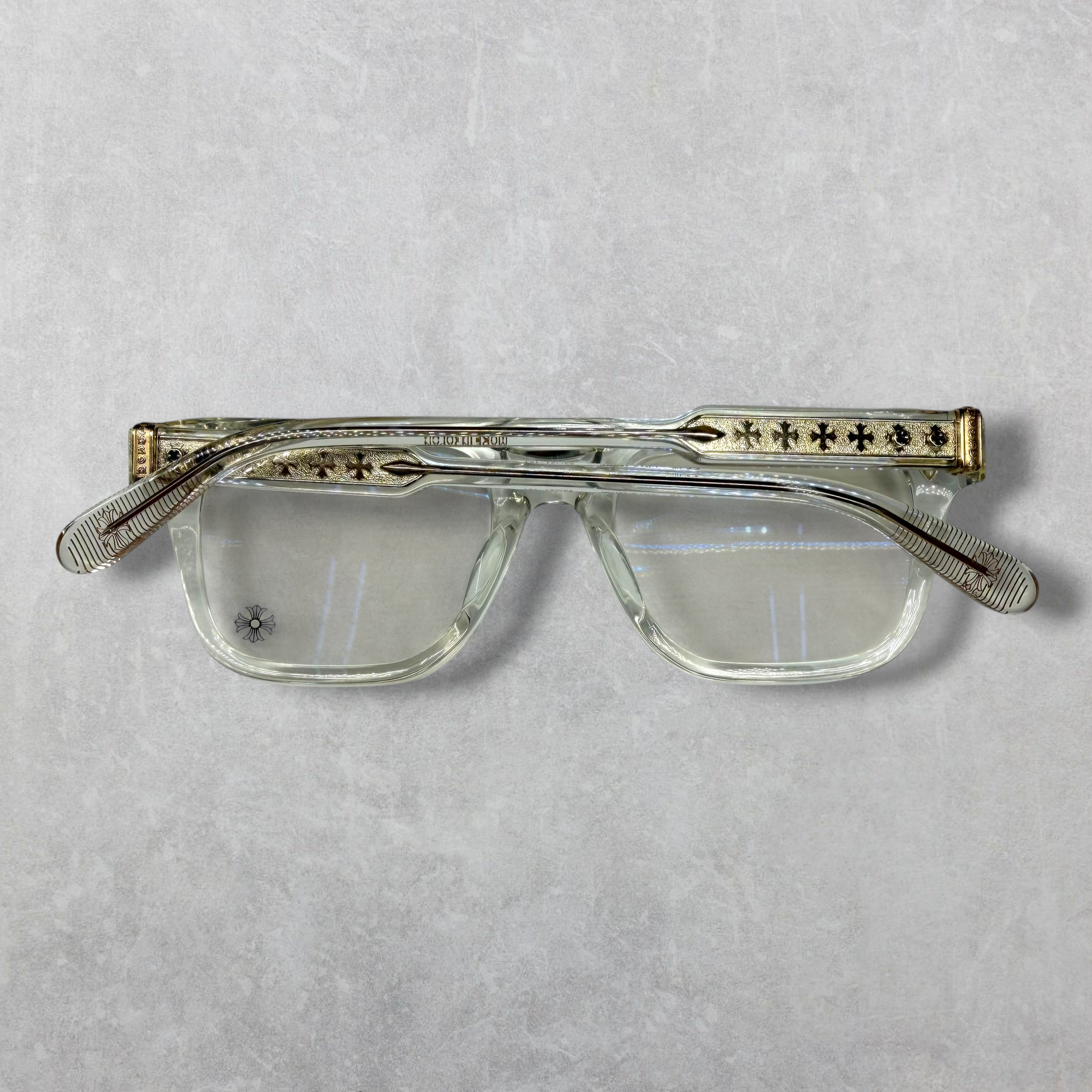 Chrome Hearts Ambidixtrous Gold Glasses