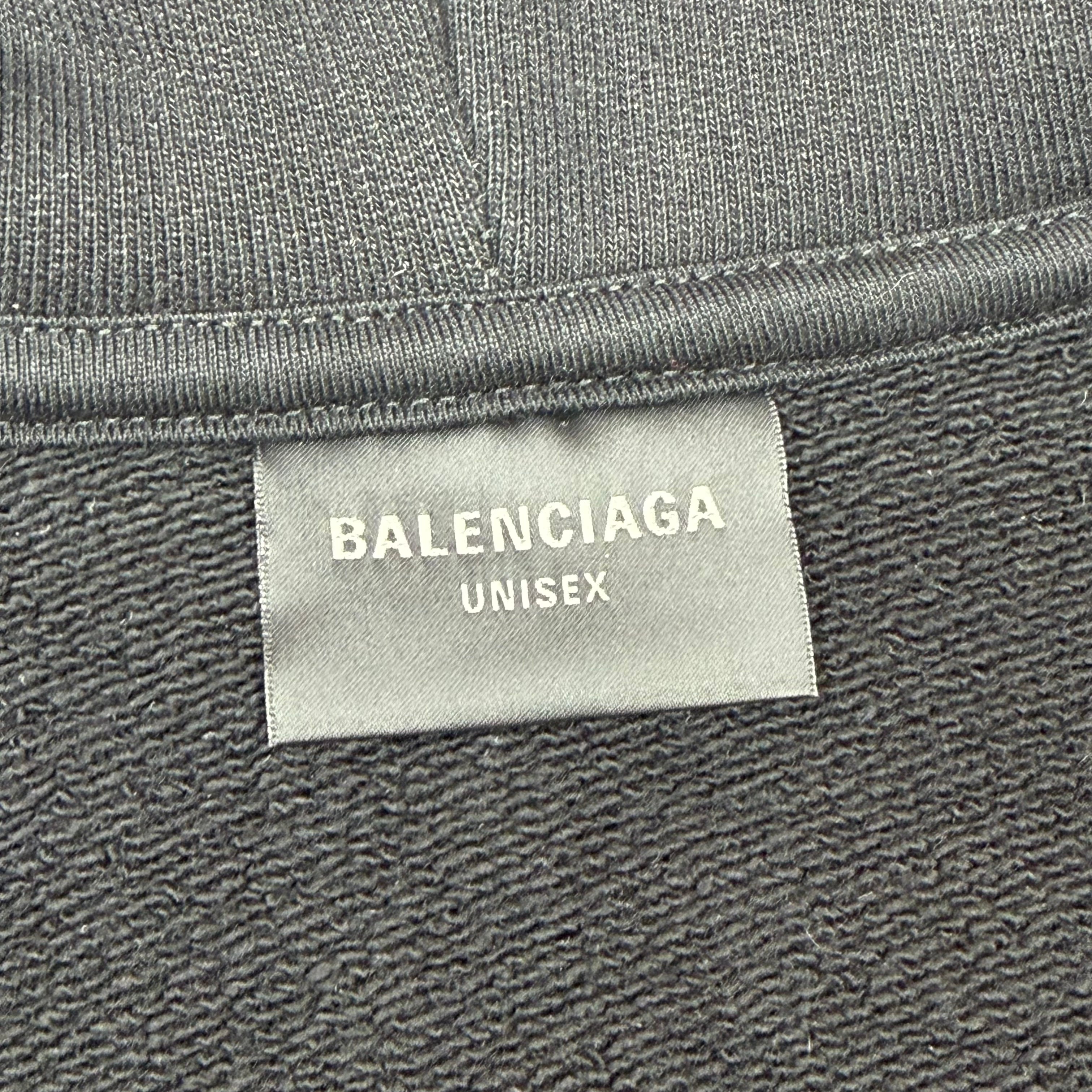 Balenciaga WFP Zip-Up Hoodie Black 1 (M)