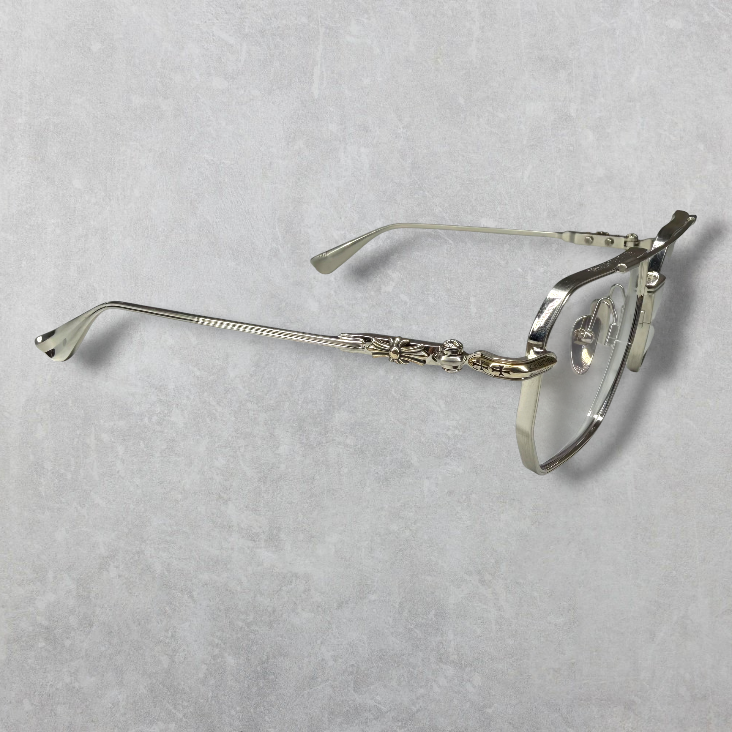 Chorme Hearts Phunk Brushed Silver Glasses