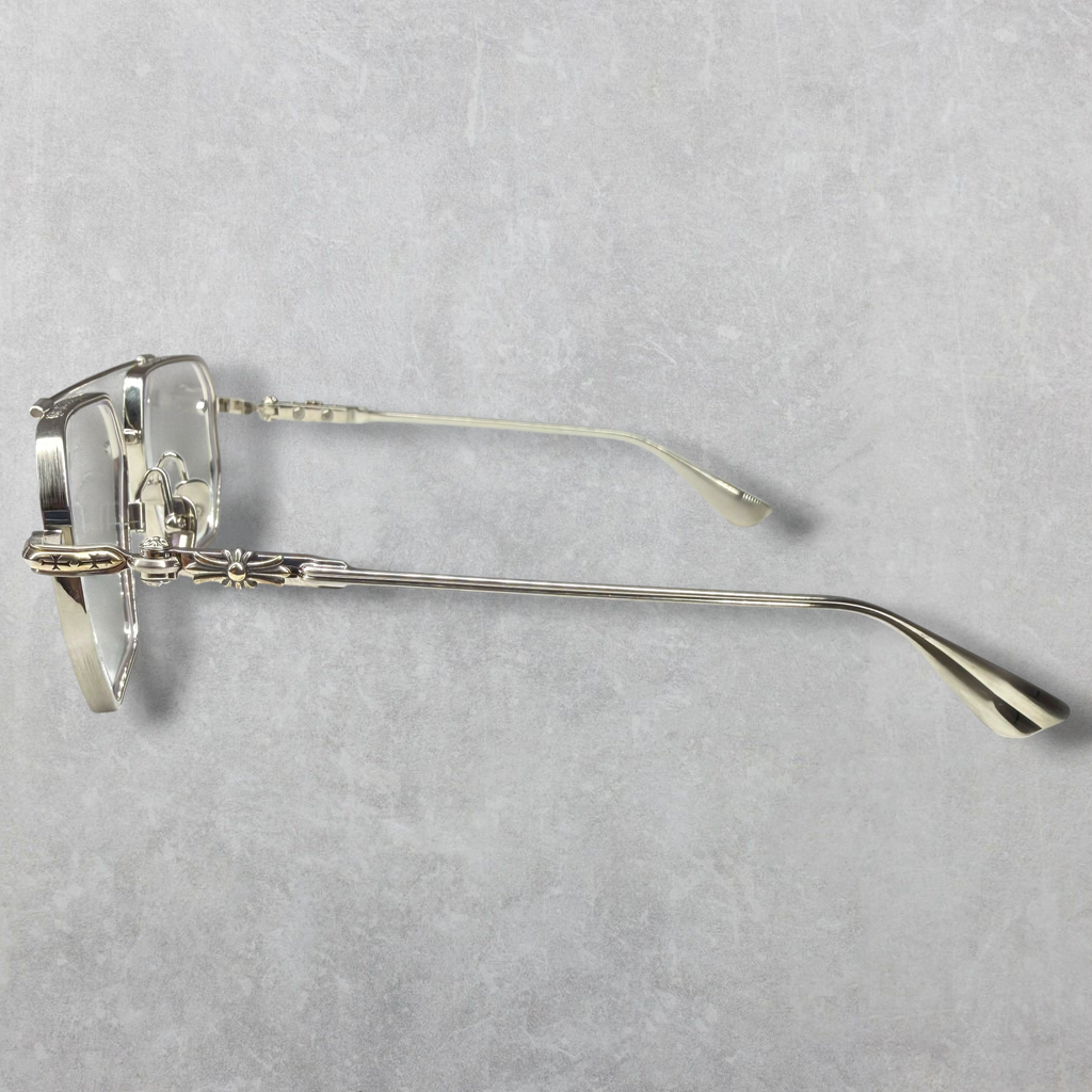 Chorme Hearts Phunk Brushed Silver Glasses