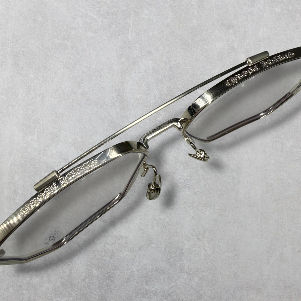 Chorme Hearts Phunk Brushed Silver Glasses