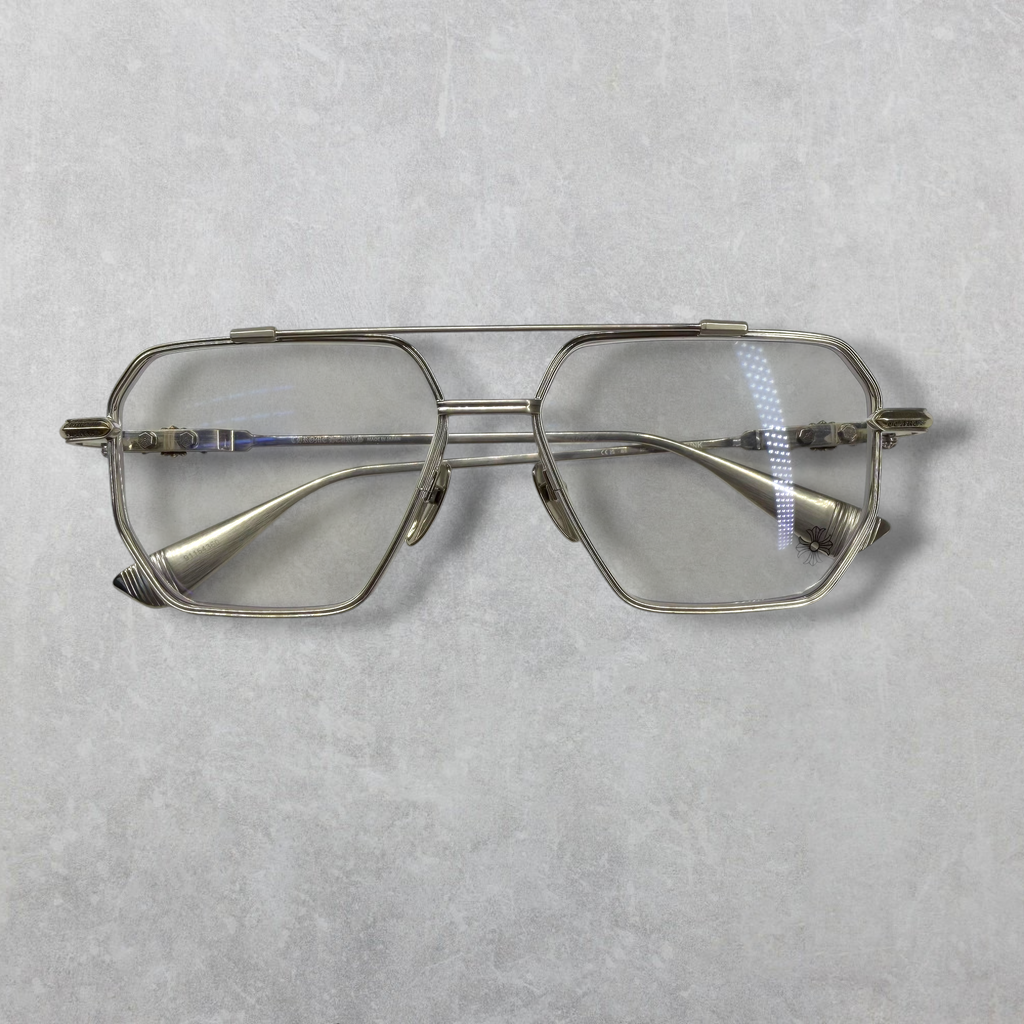 Chorme Hearts Phunk Brushed Silver Glasses