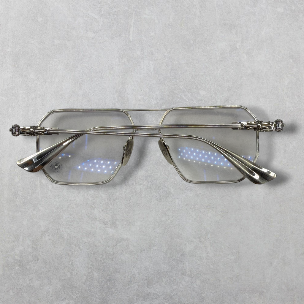 Chorme Hearts Phunk Brushed Silver Glasses