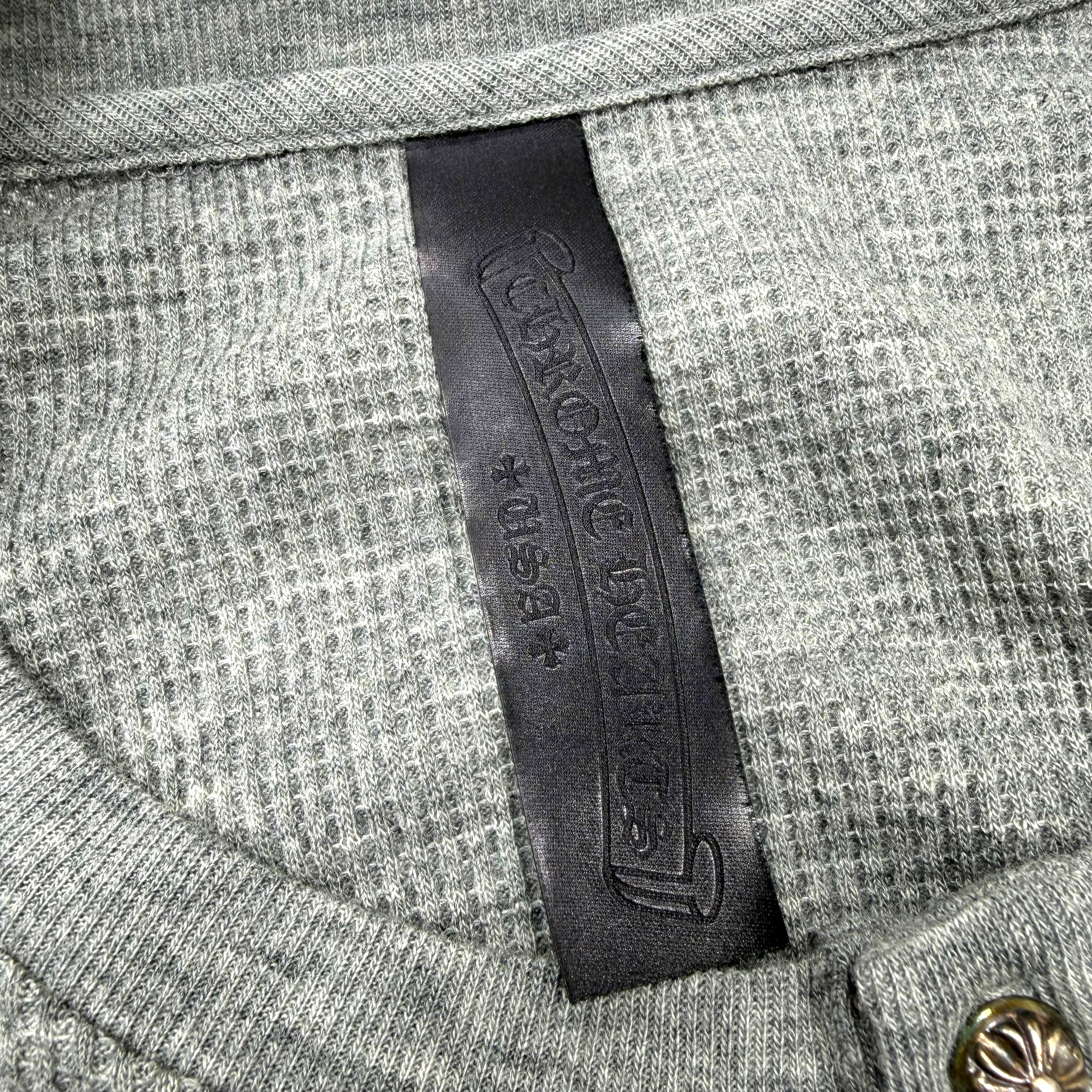 Chrome Hearts CH Embroidered Logo Henley L/S M