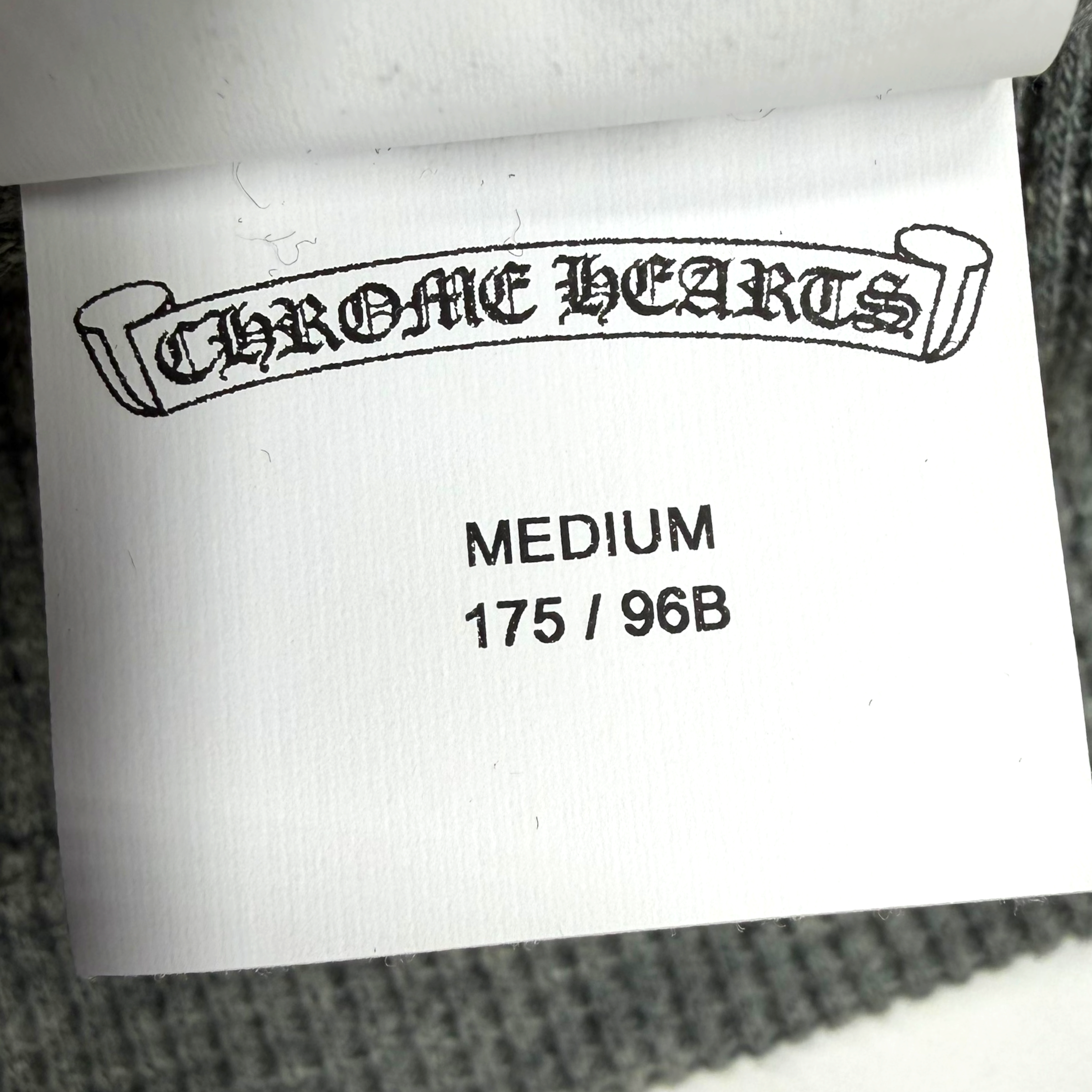 Chrome Hearts CH Embroidered Logo Henley L/S M