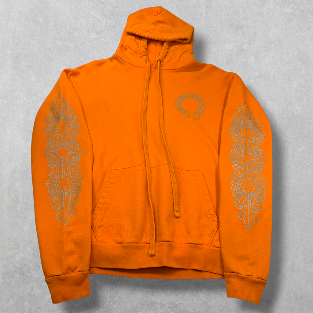 Chrome Hearts Miami Exclusive Orange Hoodie M