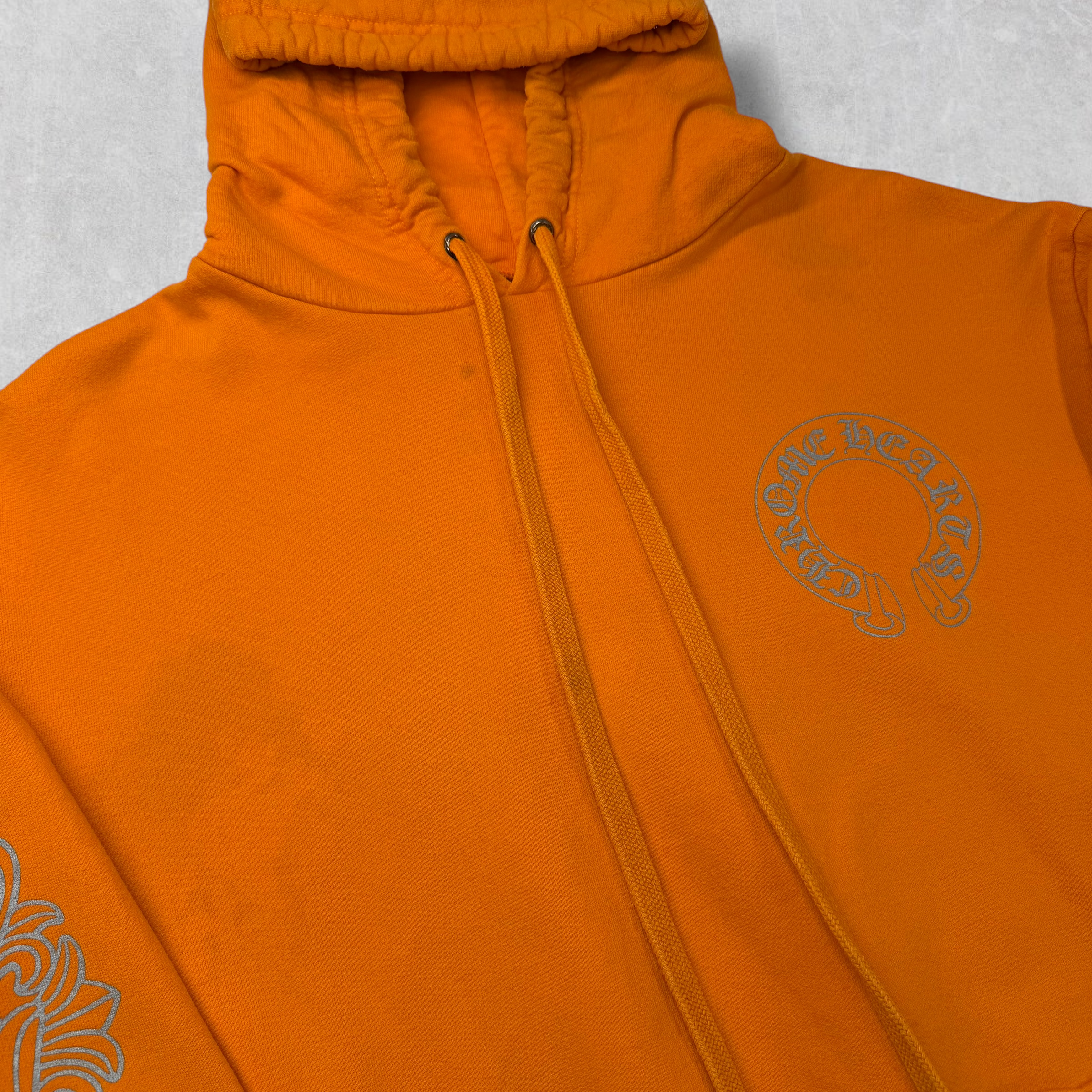 Chrome Hearts Miami Exclusive Orange Hoodie M