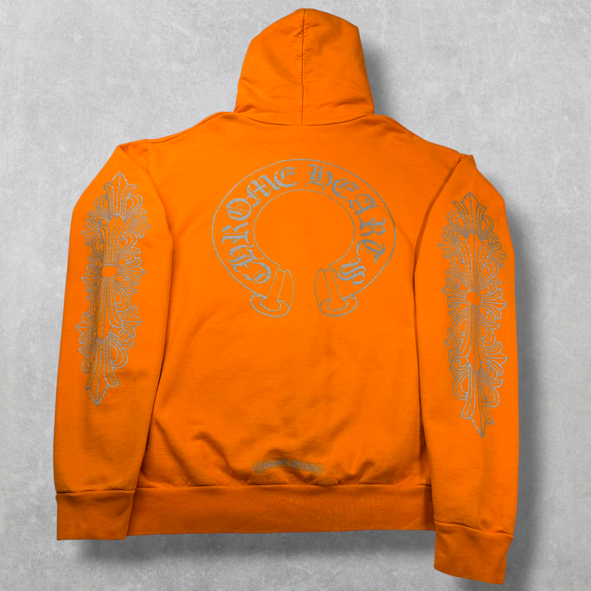 Chrome Hearts Miami Exclusive Orange Hoodie M