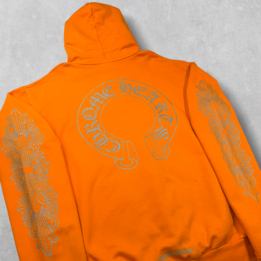 Chrome Hearts Miami Exclusive Orange Hoodie M