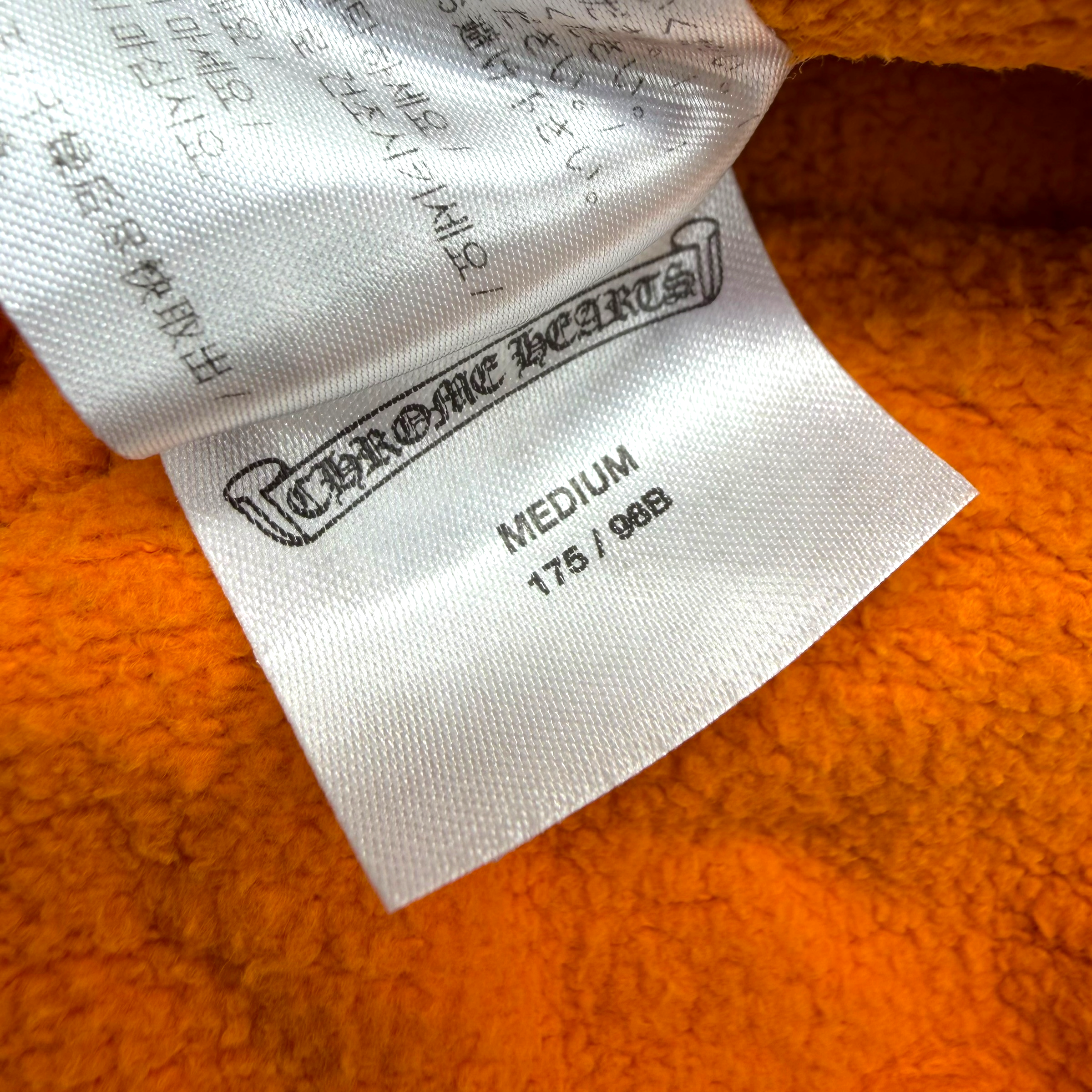 Chrome Hearts Miami Exclusive Orange Hoodie M