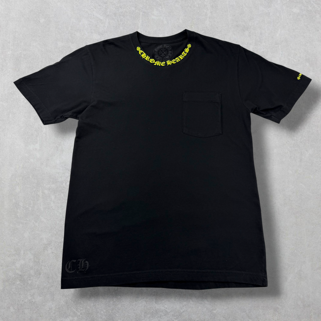 Chrome Hearts Neon Neck Logo Tee M