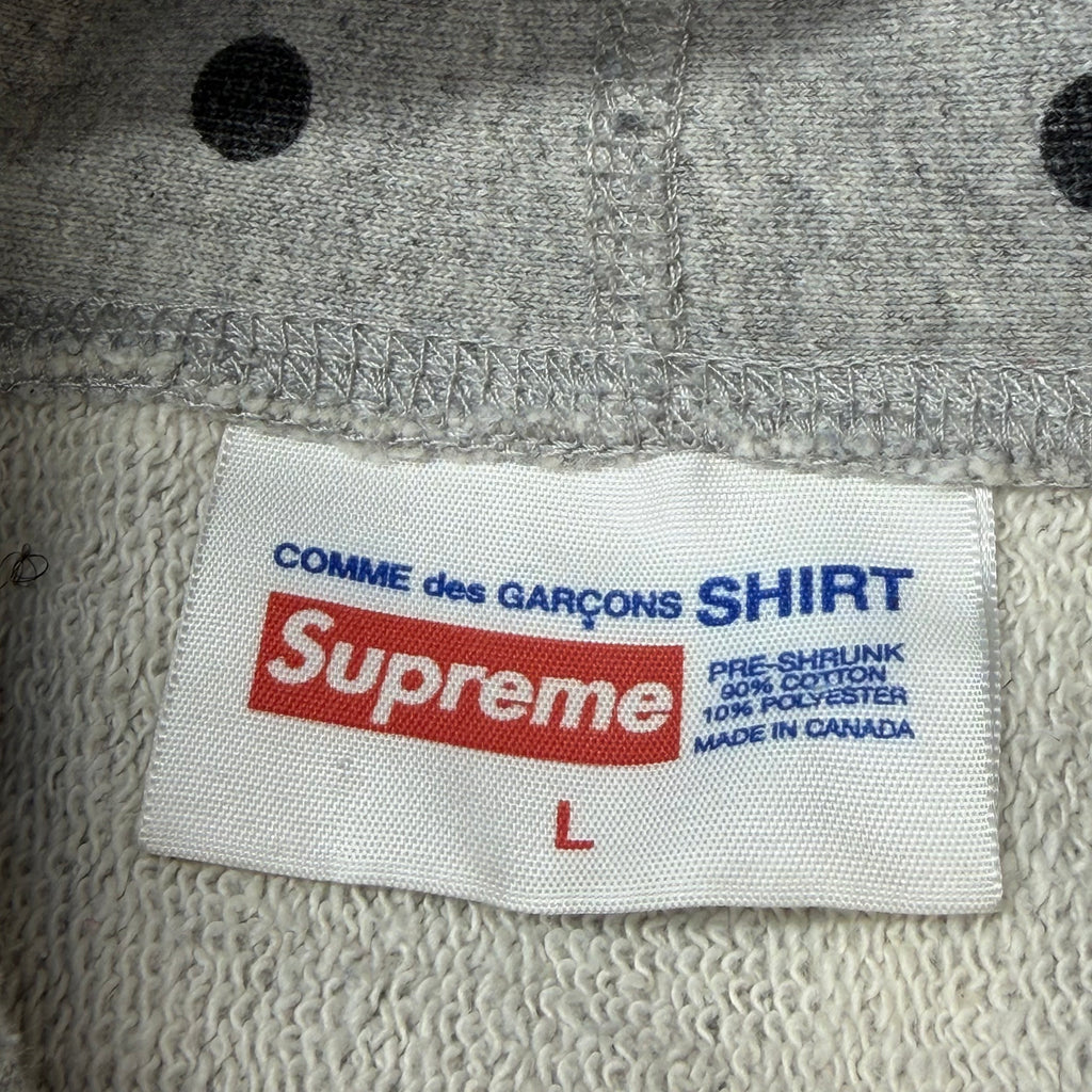 Supreme x CDG Shirt Polka Dot Box Logo Hoodie L