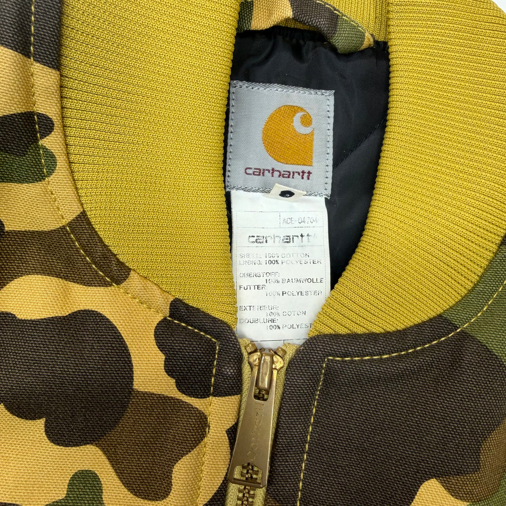 Bape x Carhartt 1st Yellow Camo Vest L
