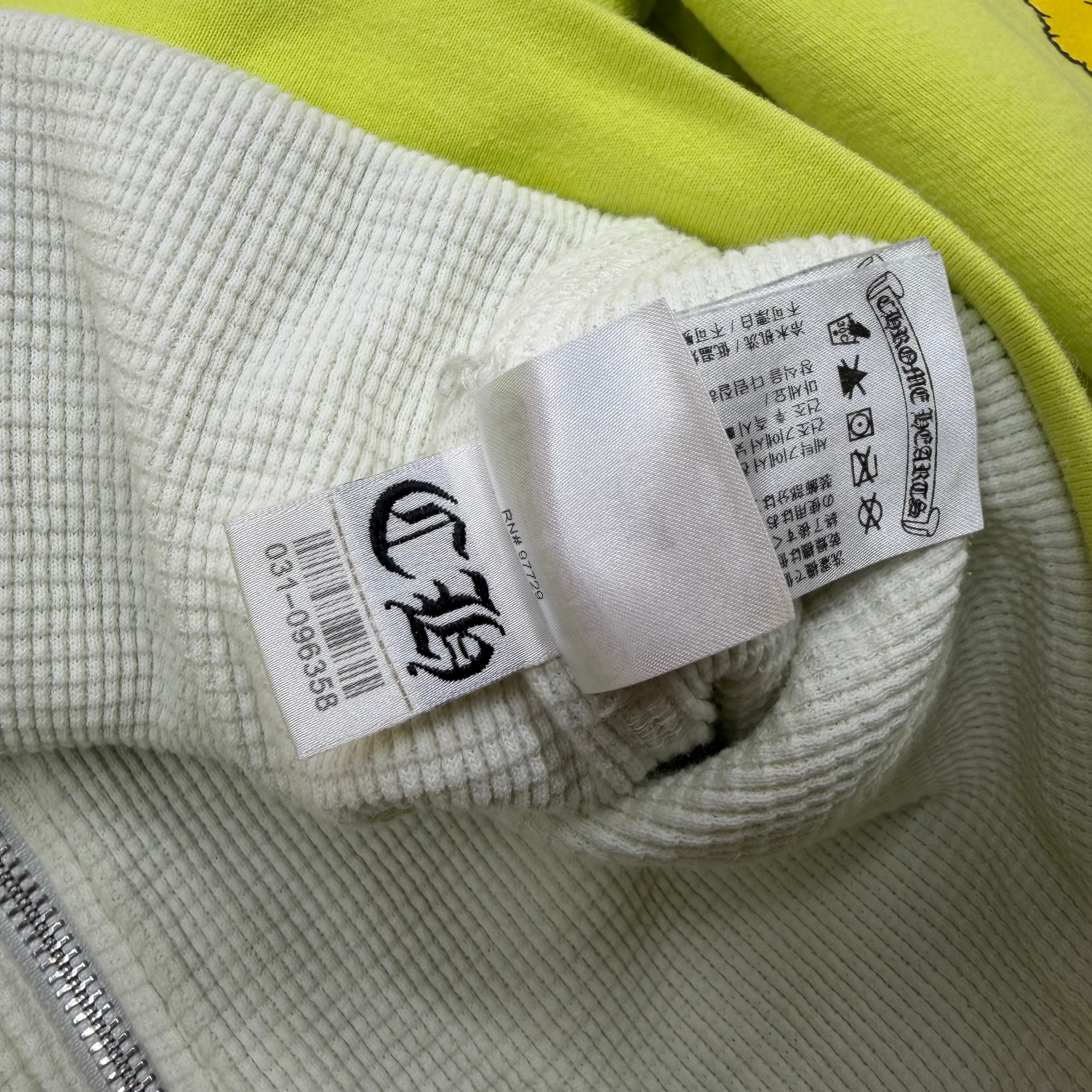 Chrome Hearts Matty Boy Link Thermal Zip Up L