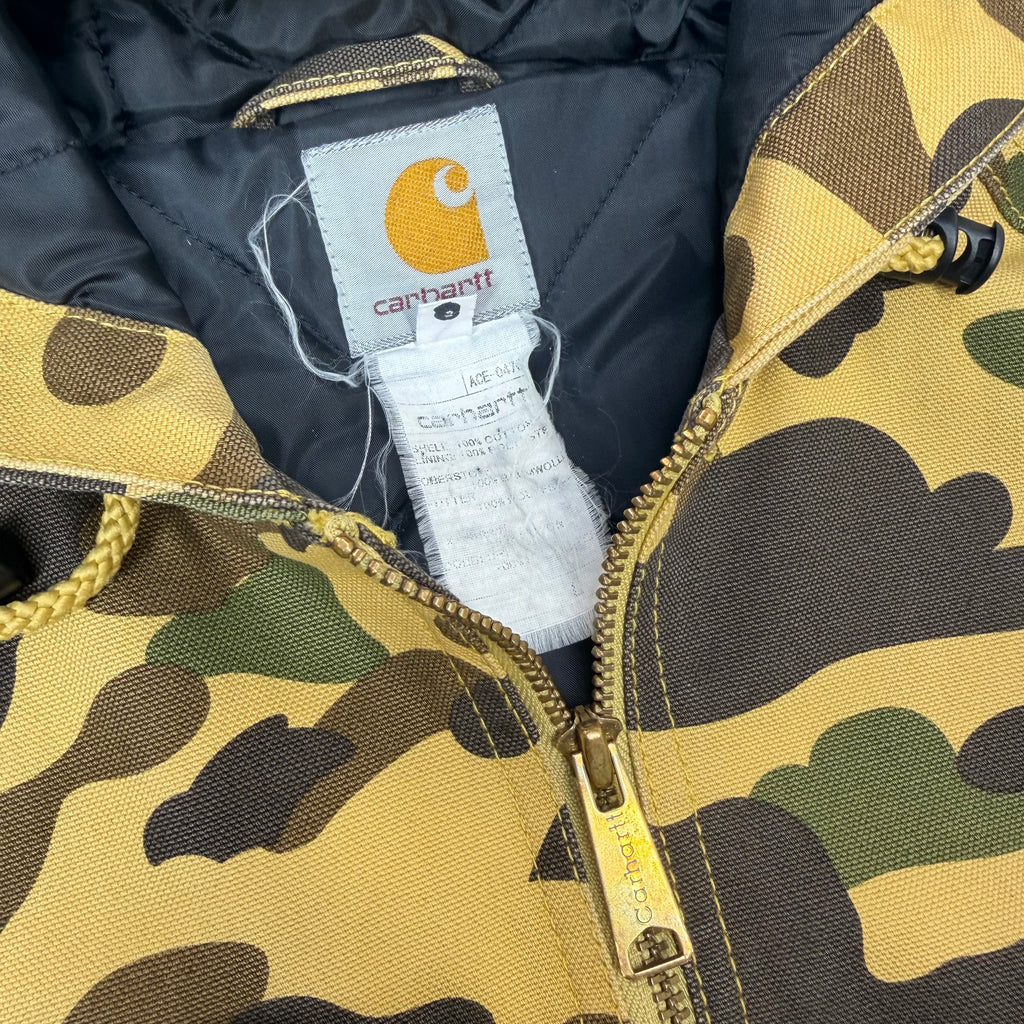 Bape x Carhartt 1st Yellow Camo Jacket L