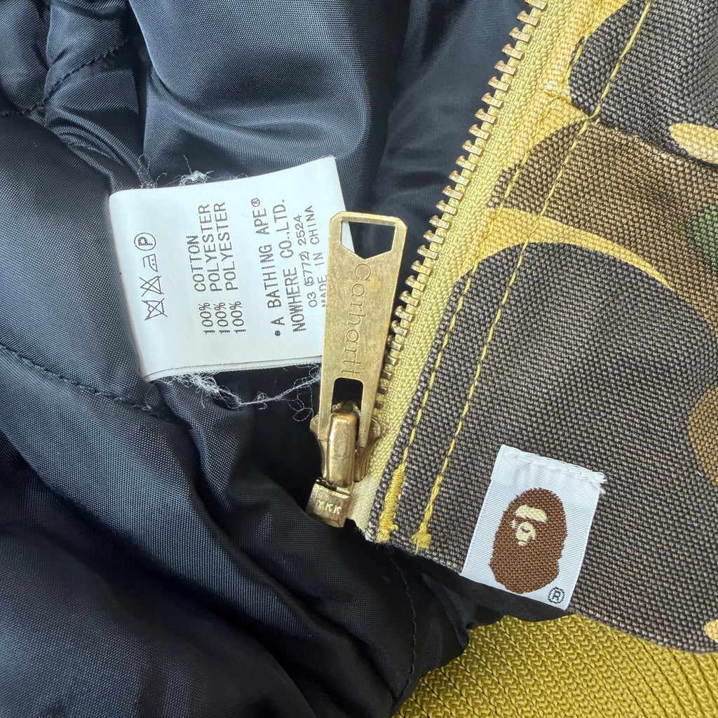Bape x Carhartt 1st Yellow Camo Jacket L