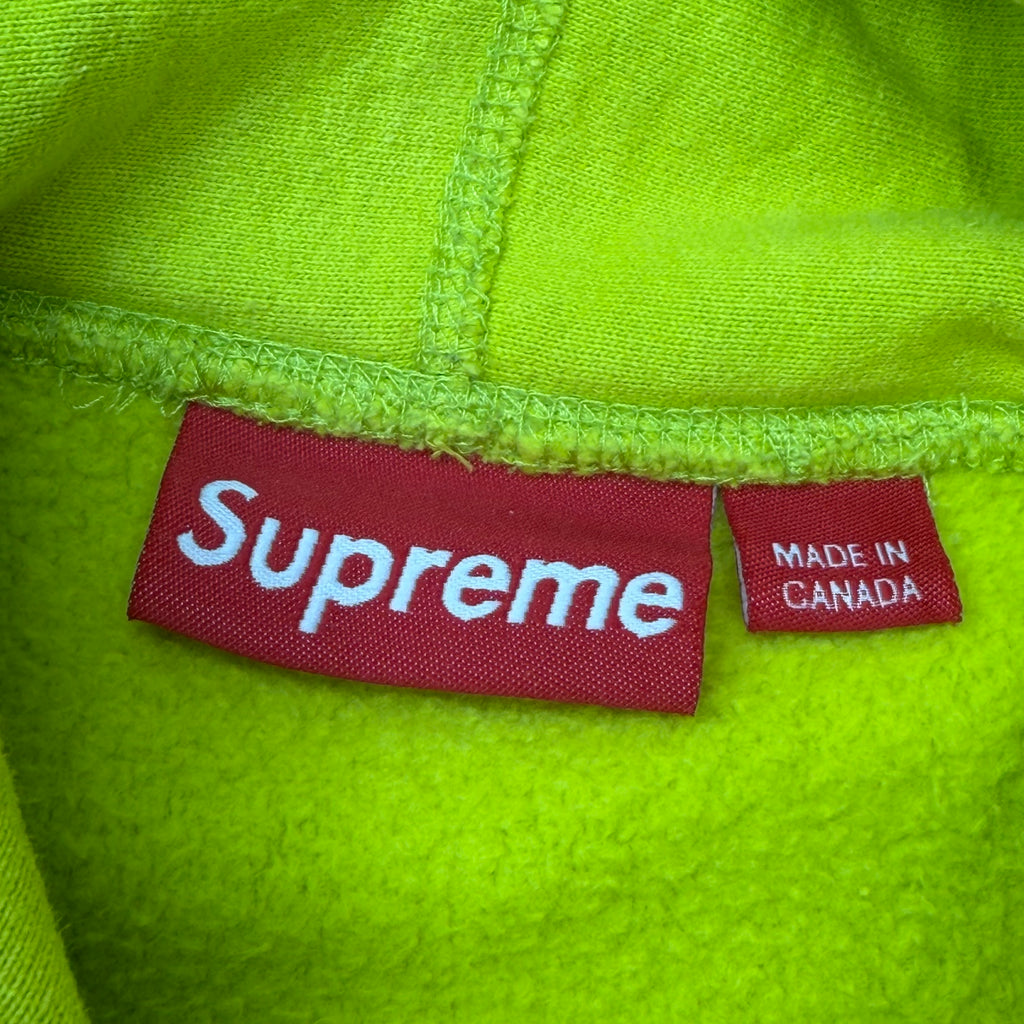Supreme Acid Green Box Logo Hoodie XL