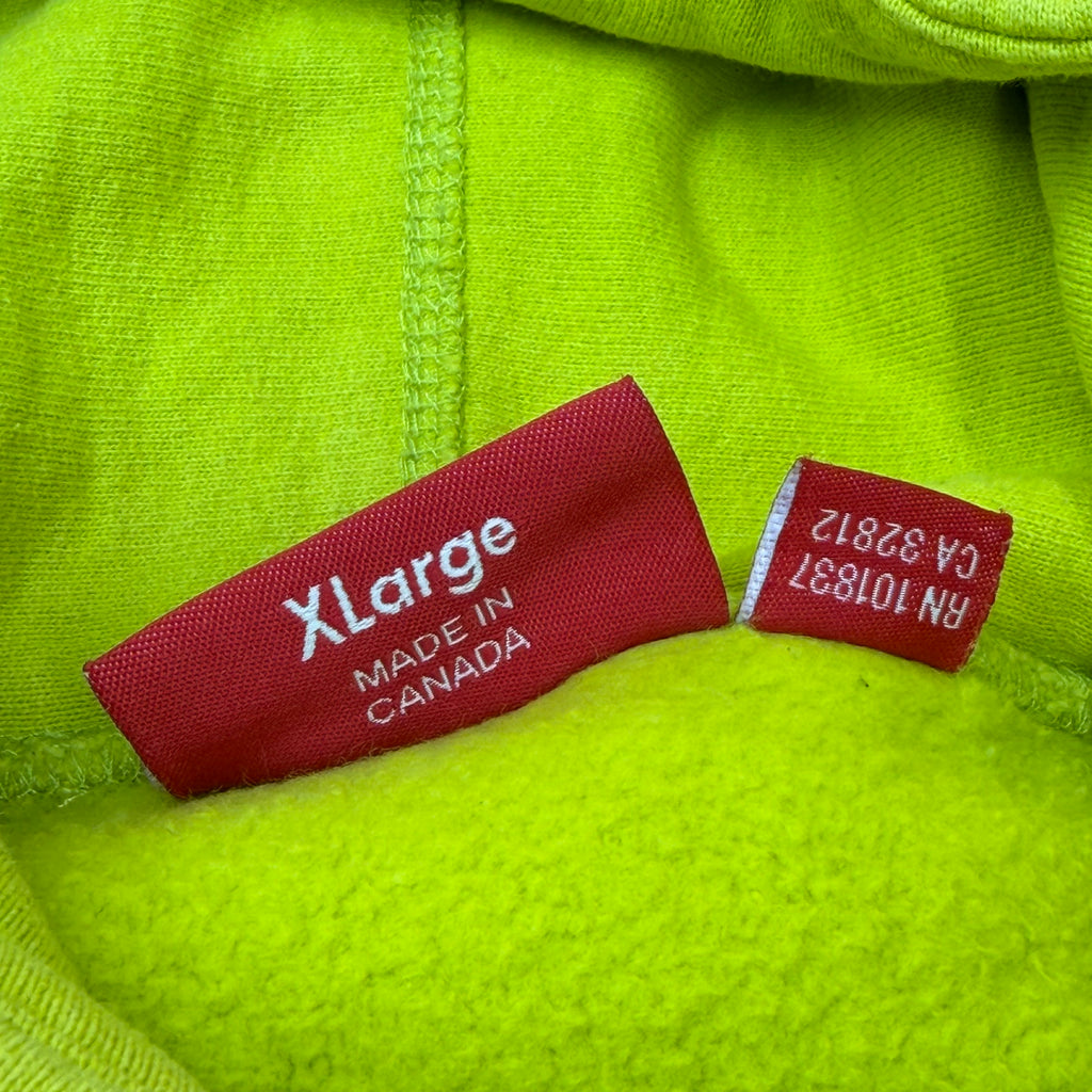 Supreme Acid Green Box Logo Hoodie XL