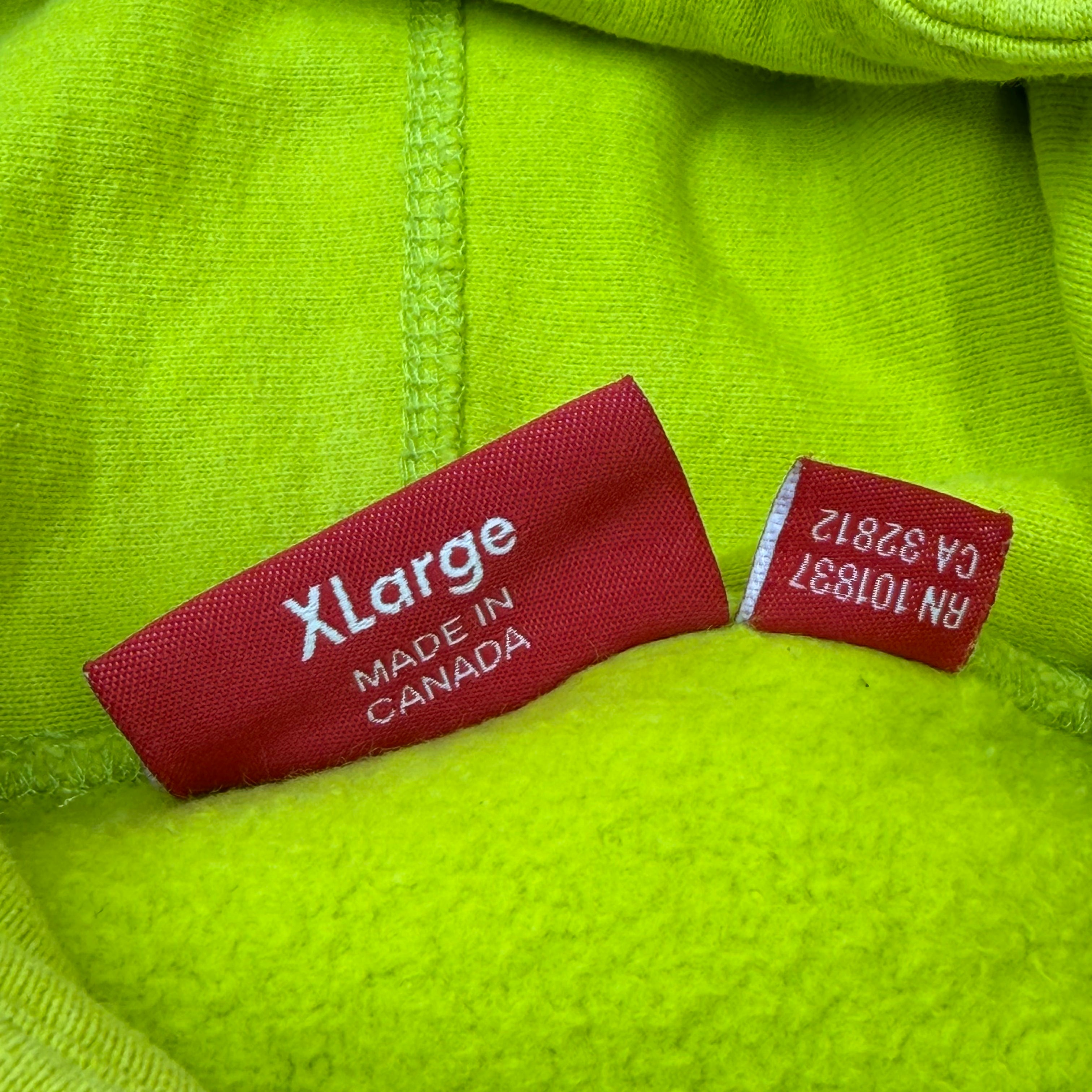 Supreme Acid Green Box Logo Hoodie XL