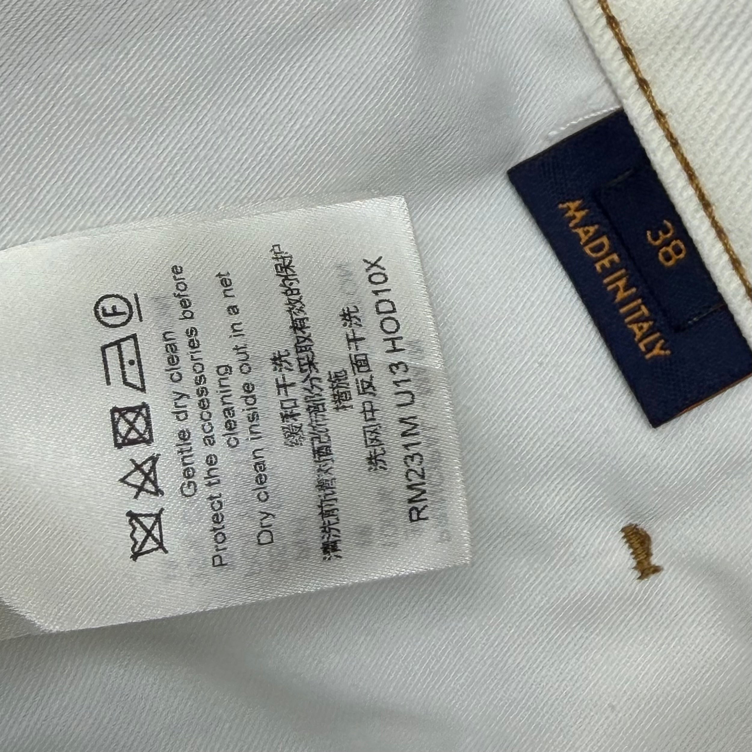 Louis Vuitton Spray Denim Pants 38