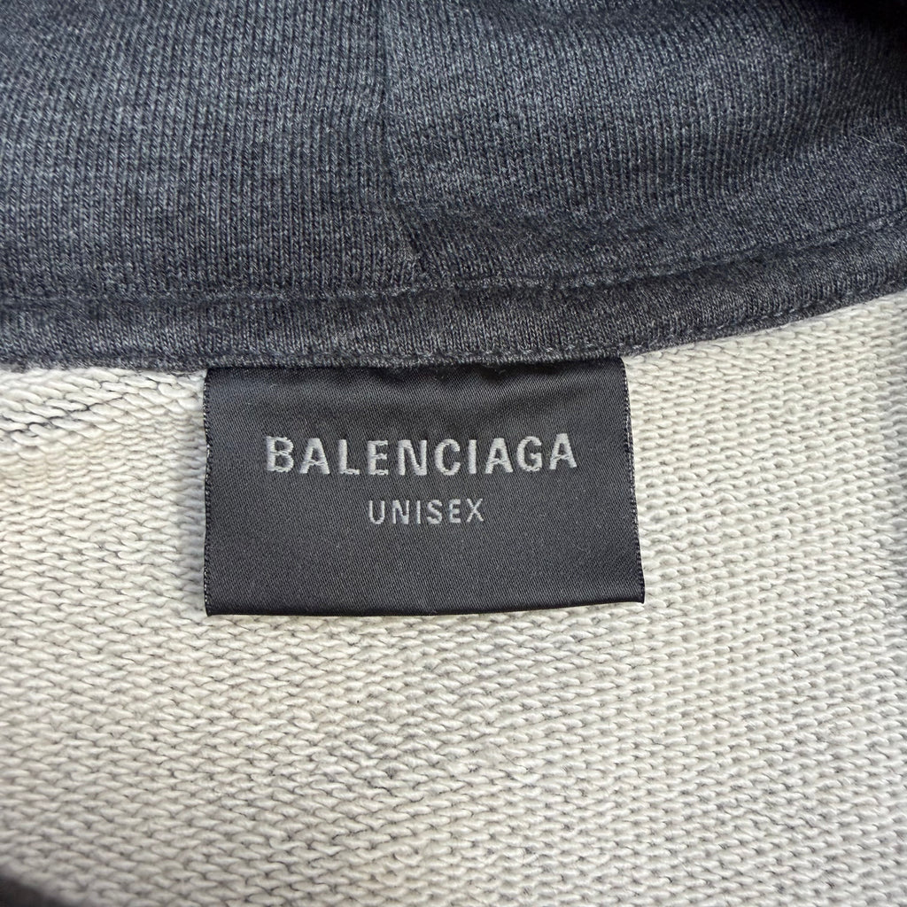 Balenciaga Tape Type Ripped Hoodie S (L)