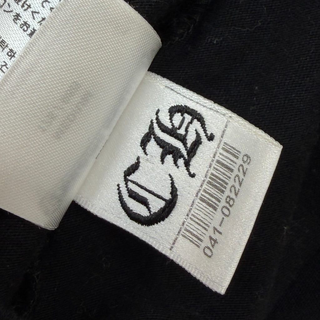 Chrome Hearts White Neck Logo Tee Black M