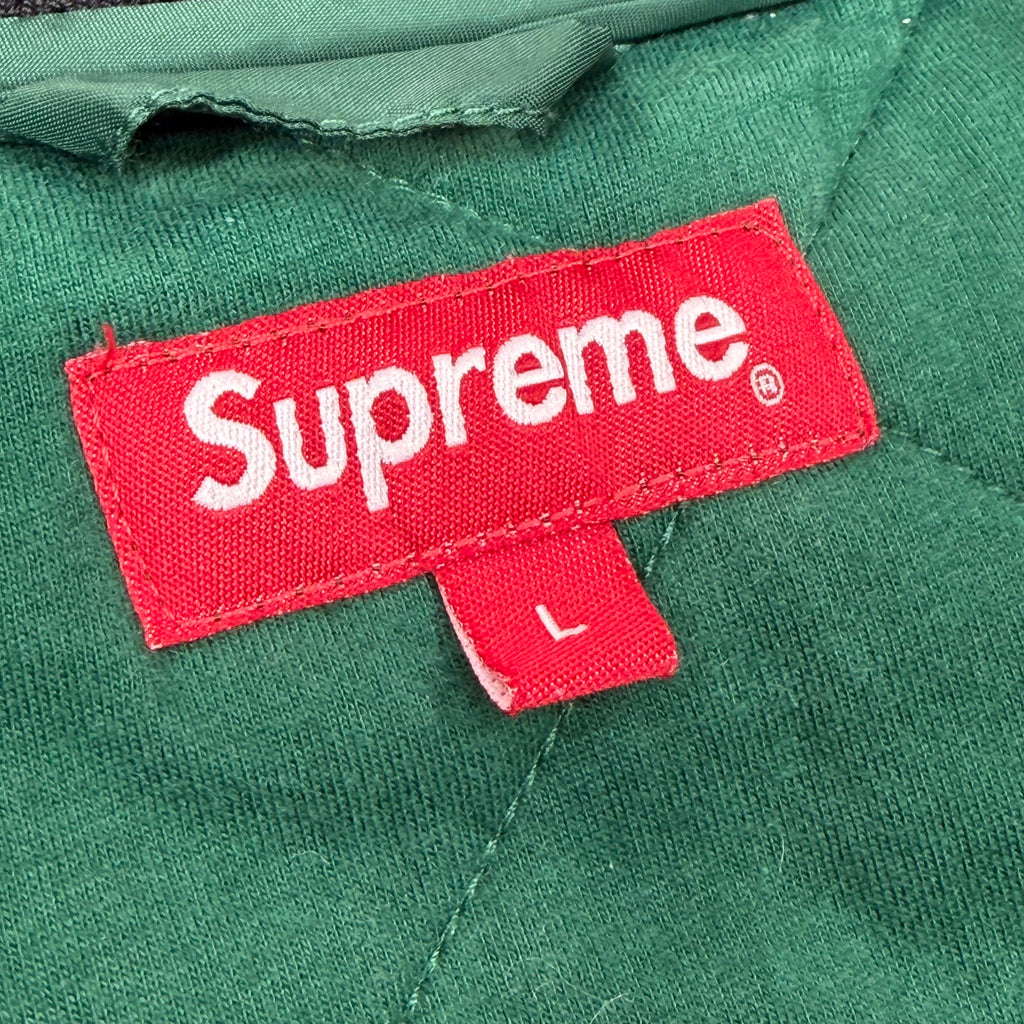 Supreme Sequin Patch Quilted Bomber L