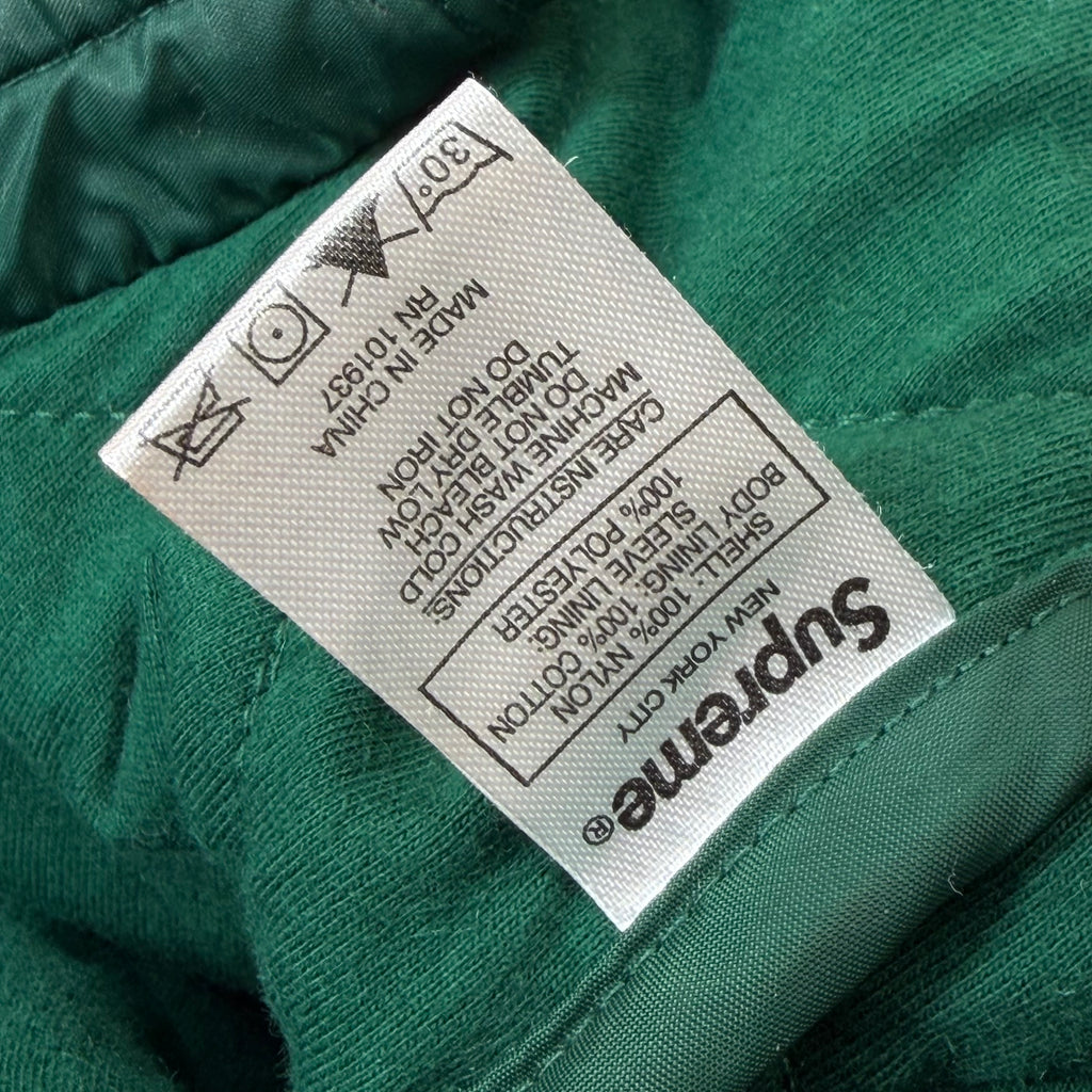 Supreme Sequin Patch Quilted Bomber L