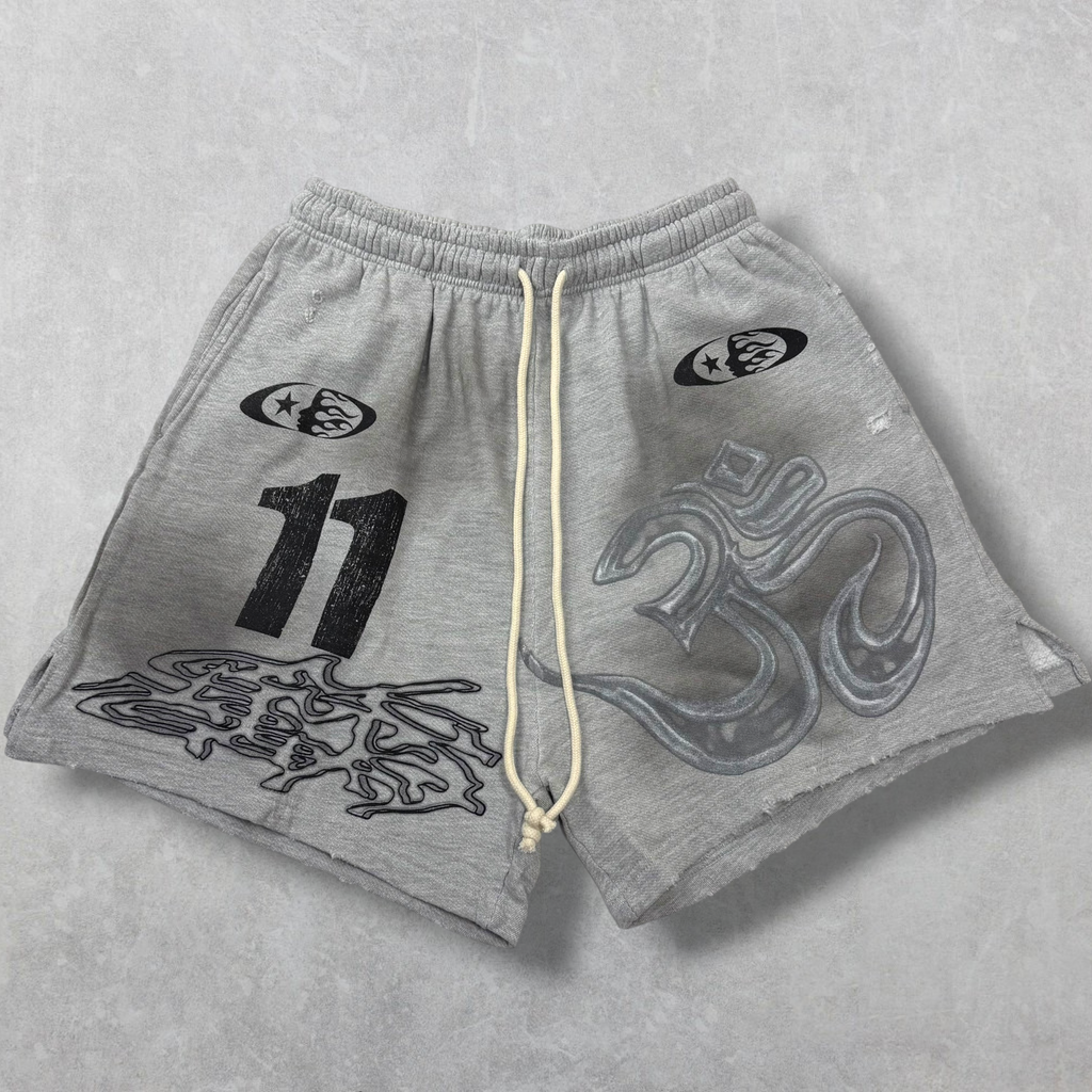 Hellstar Yoga Shorts Grey M