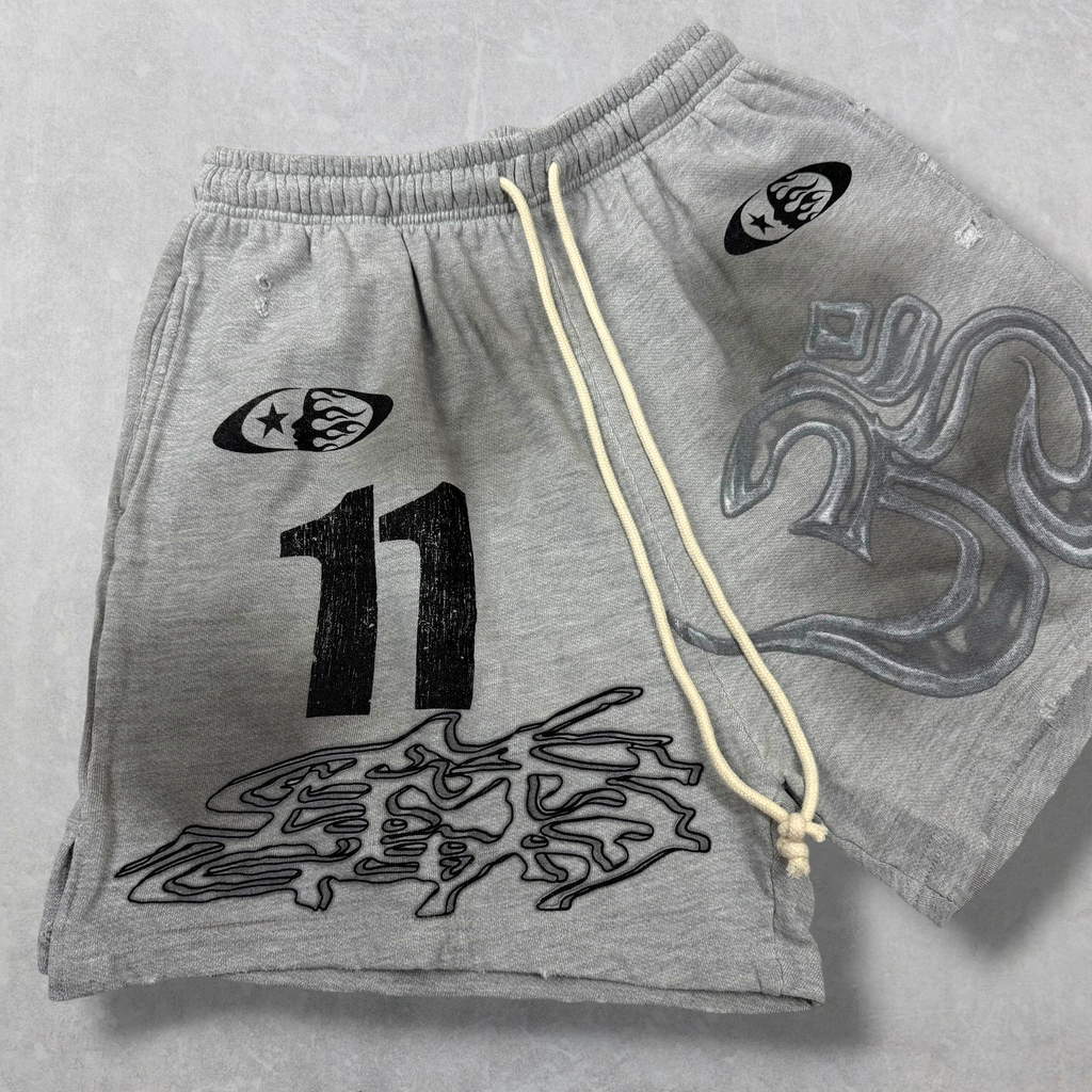Hellstar Yoga Shorts Grey M