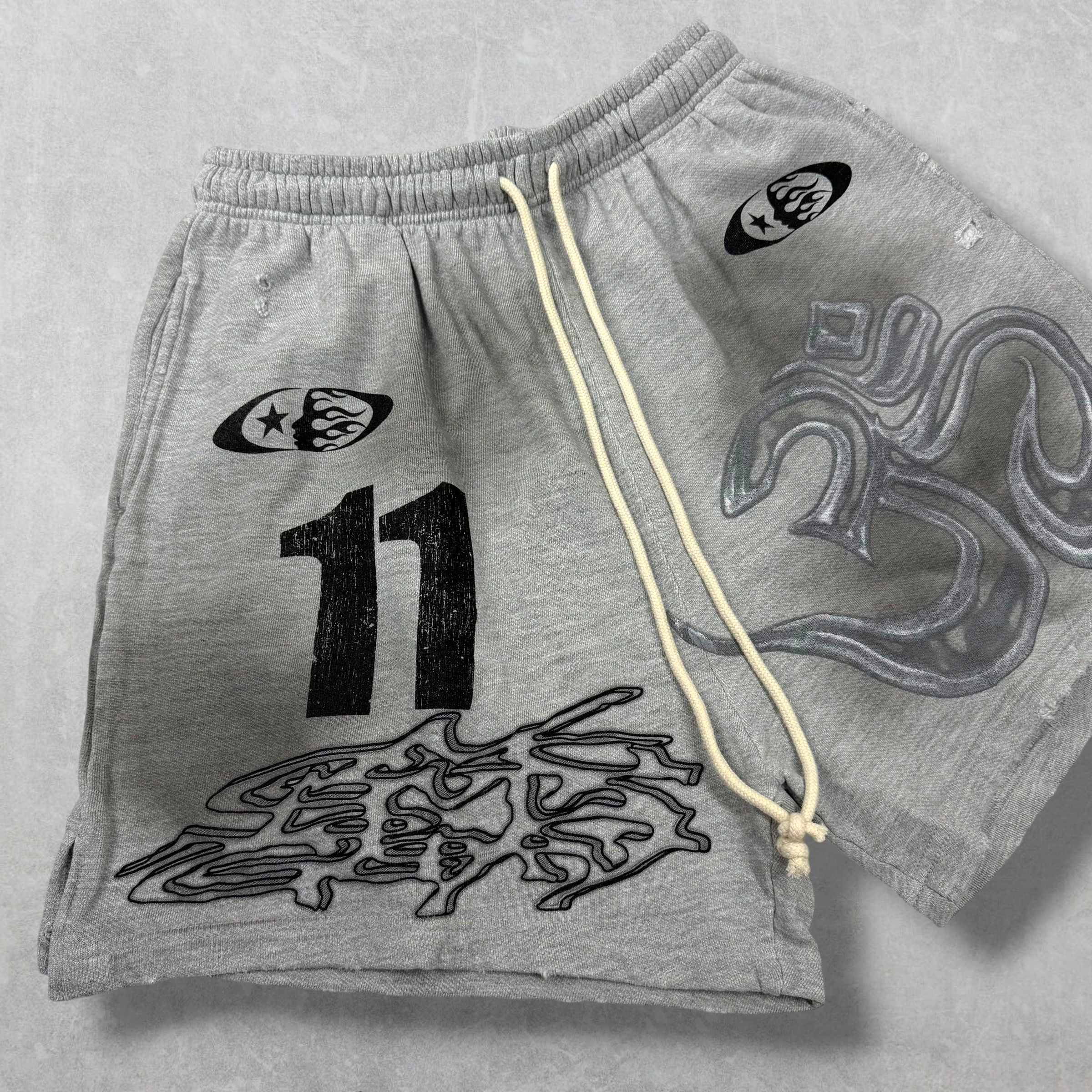 Hellstar Yoga Shorts Grey M