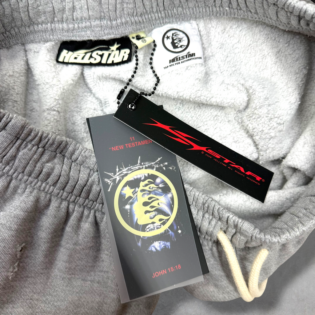Hellstar Yoga Shorts Grey M