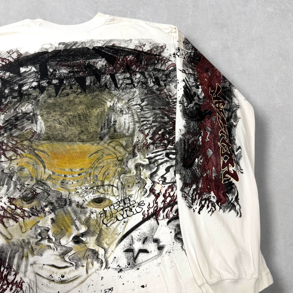 Hellstar Graffiti Long Sleeve Tee White M